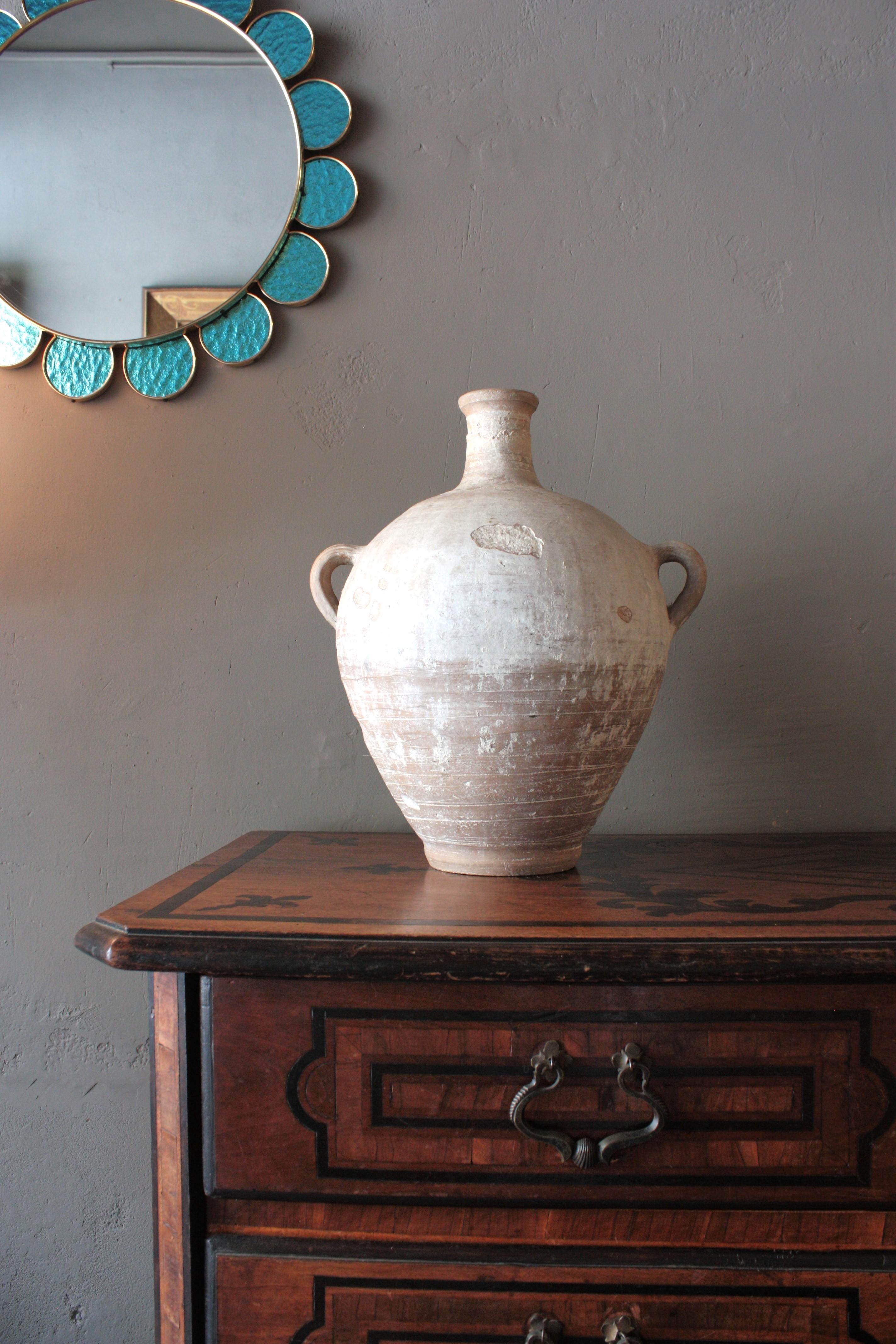 20th Century Spanish Large Terracotta Water Jar / Pitcher / Vessel For Sale