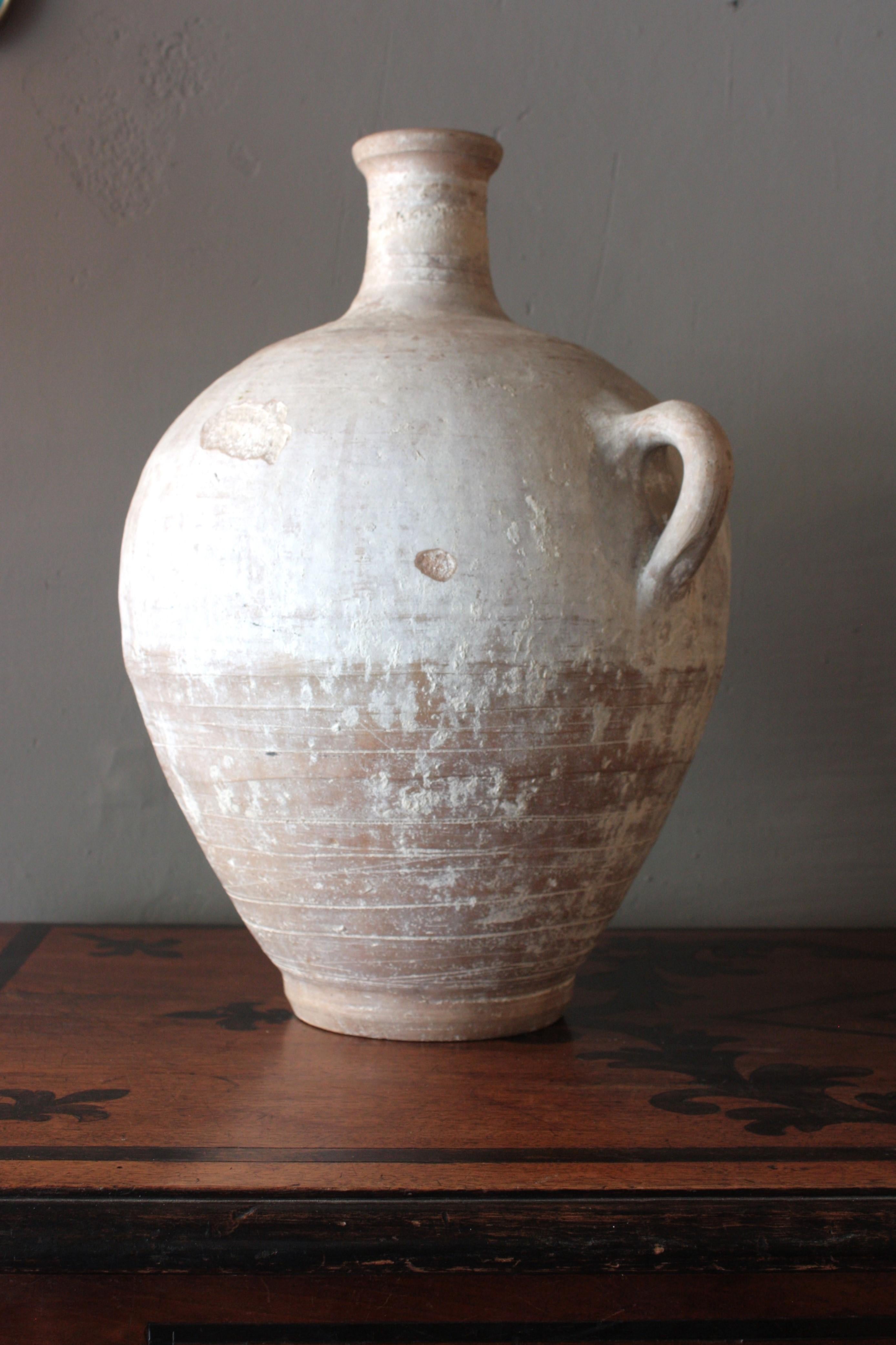 Spanish Large Terracotta Water Jar / Pitcher / Vessel For Sale 1