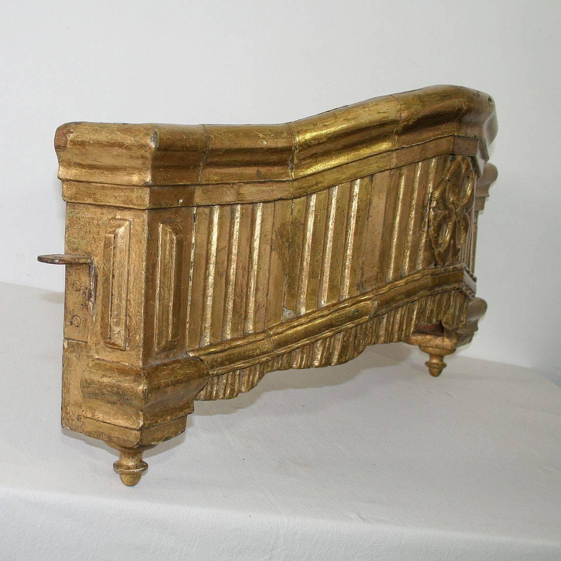 Spanish Late 18th Century Baroque Giltwood Bed Crown/ Canapé 6