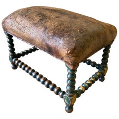 Spanish Late 18th Century Louis XIII Style Banquette, Stool