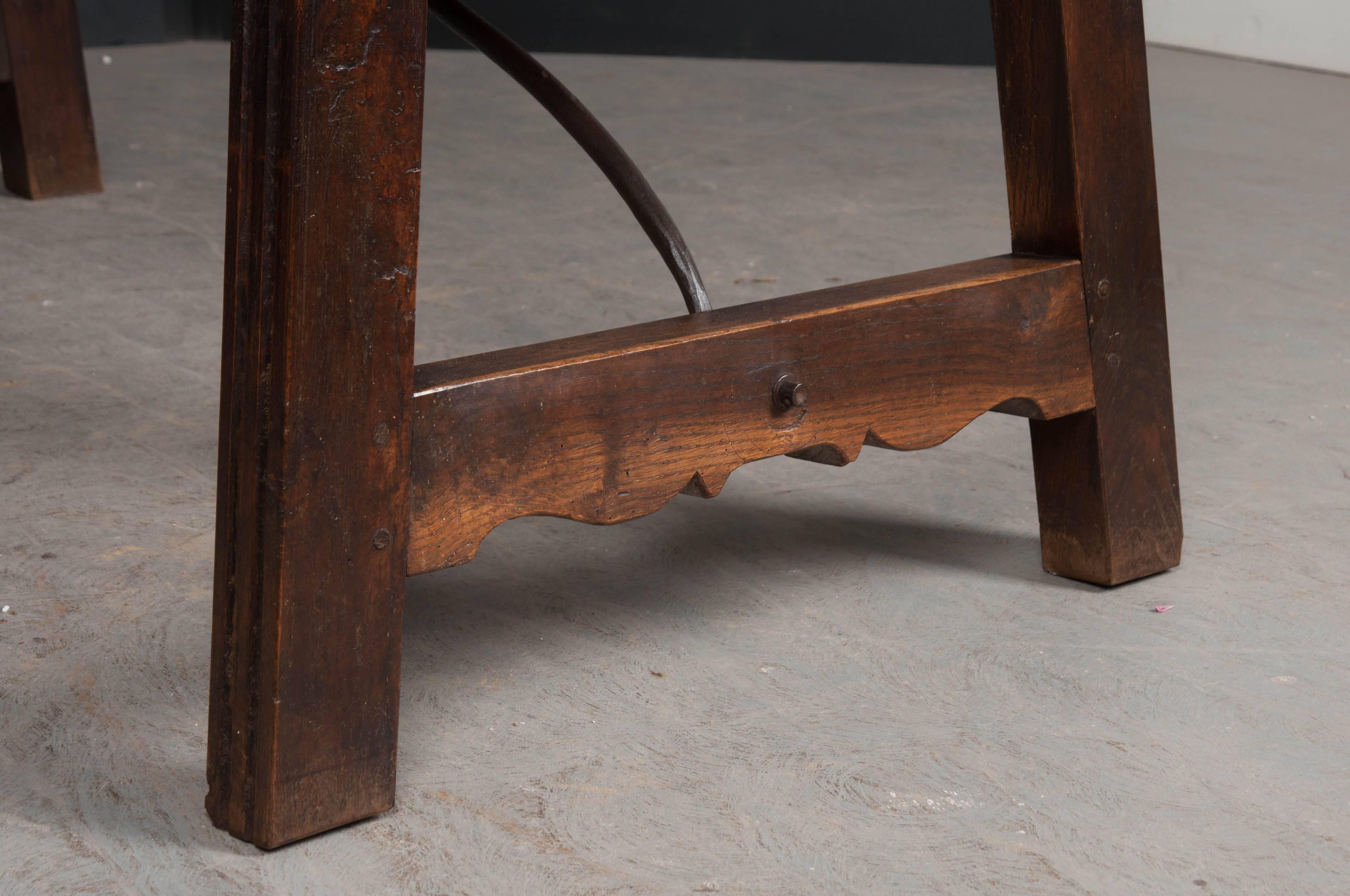 Spanish Late 18th Century Single Board Refectory Table 10