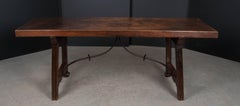 Spanish Late 18th Century Single Board Refectory Table