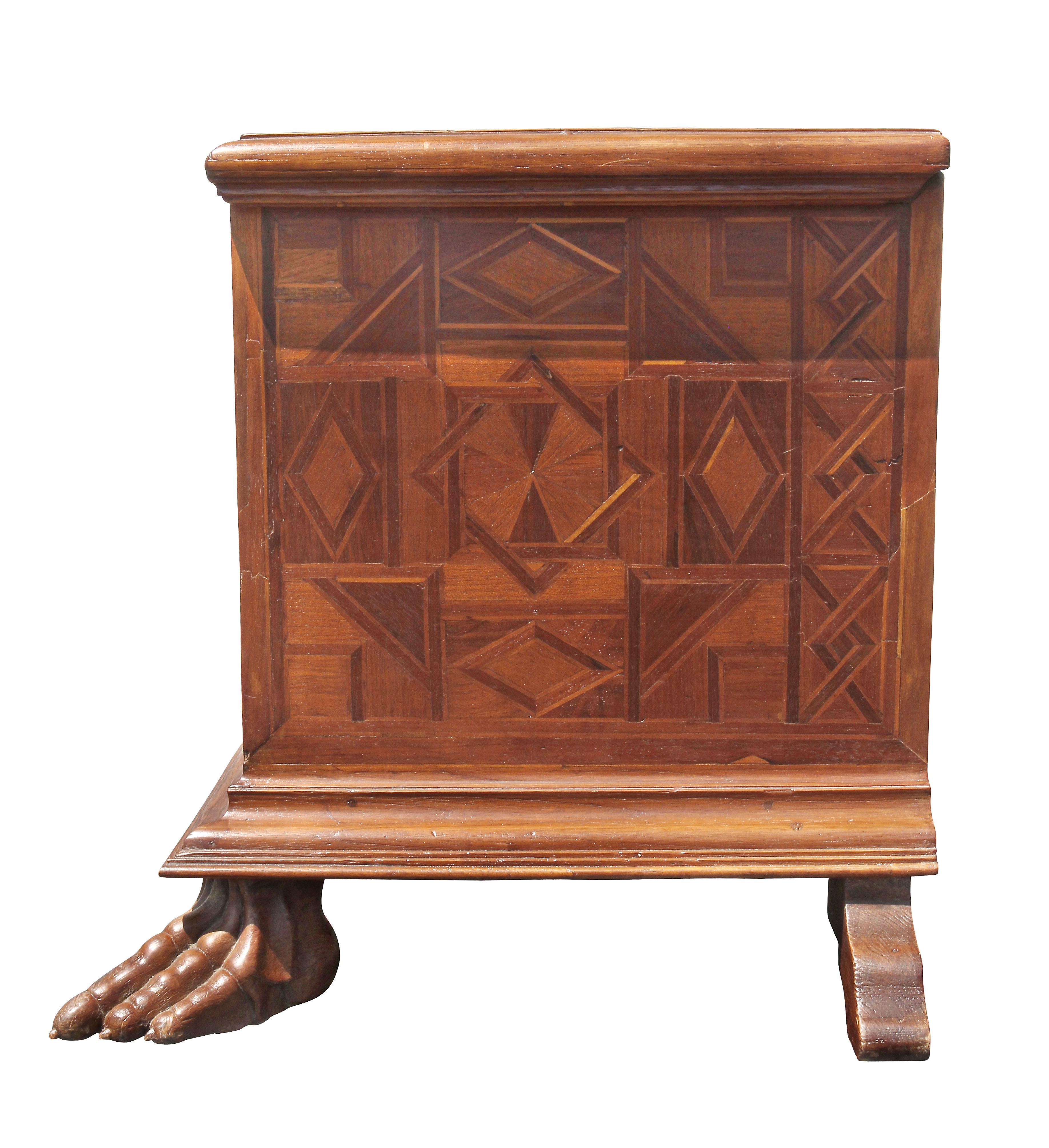 Spanish Late Baroque Parquetry Coffer For Sale 5