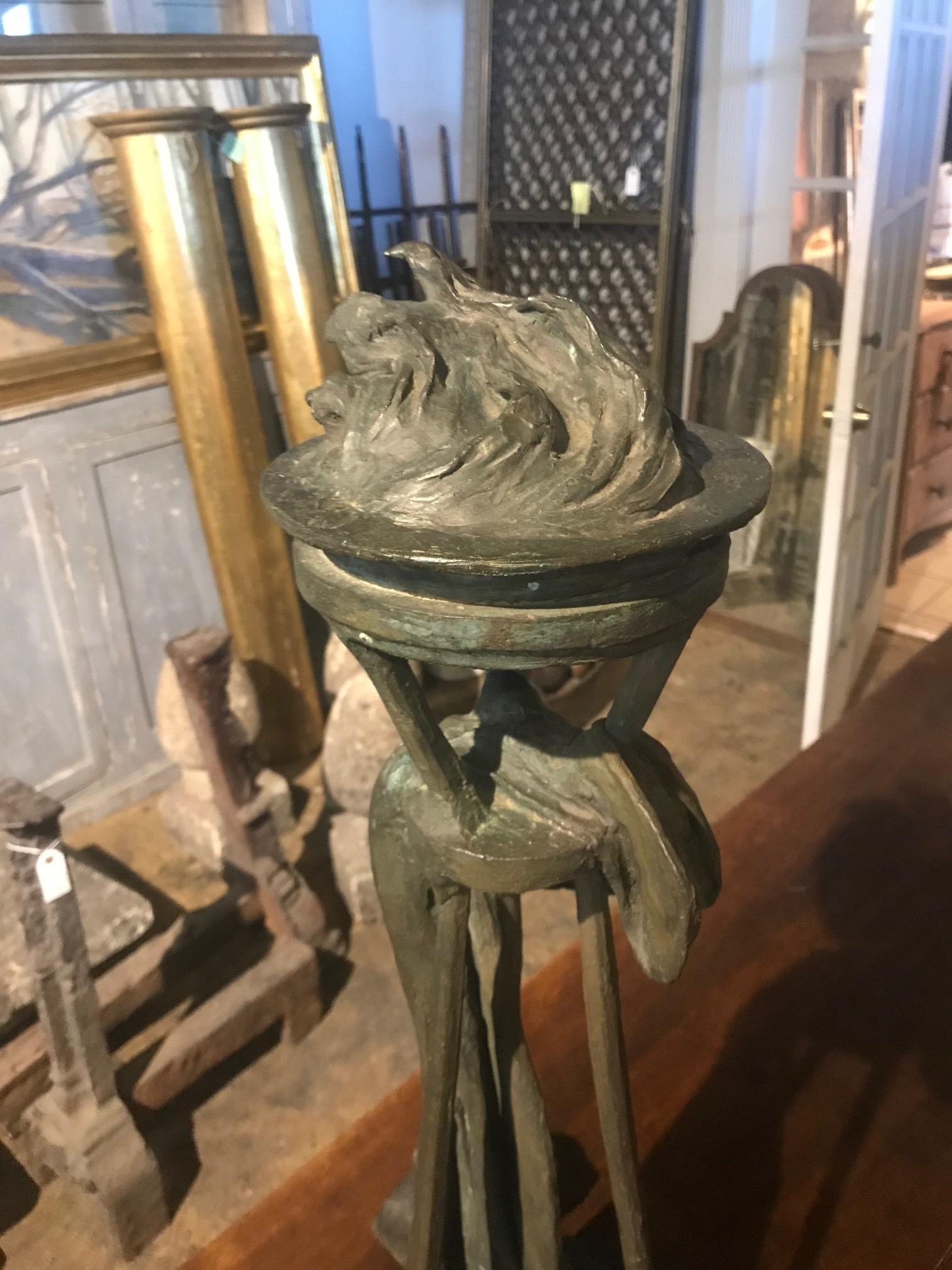 Spanish Later 19th Century Flame Finial In Good Condition For Sale In Atlanta, GA