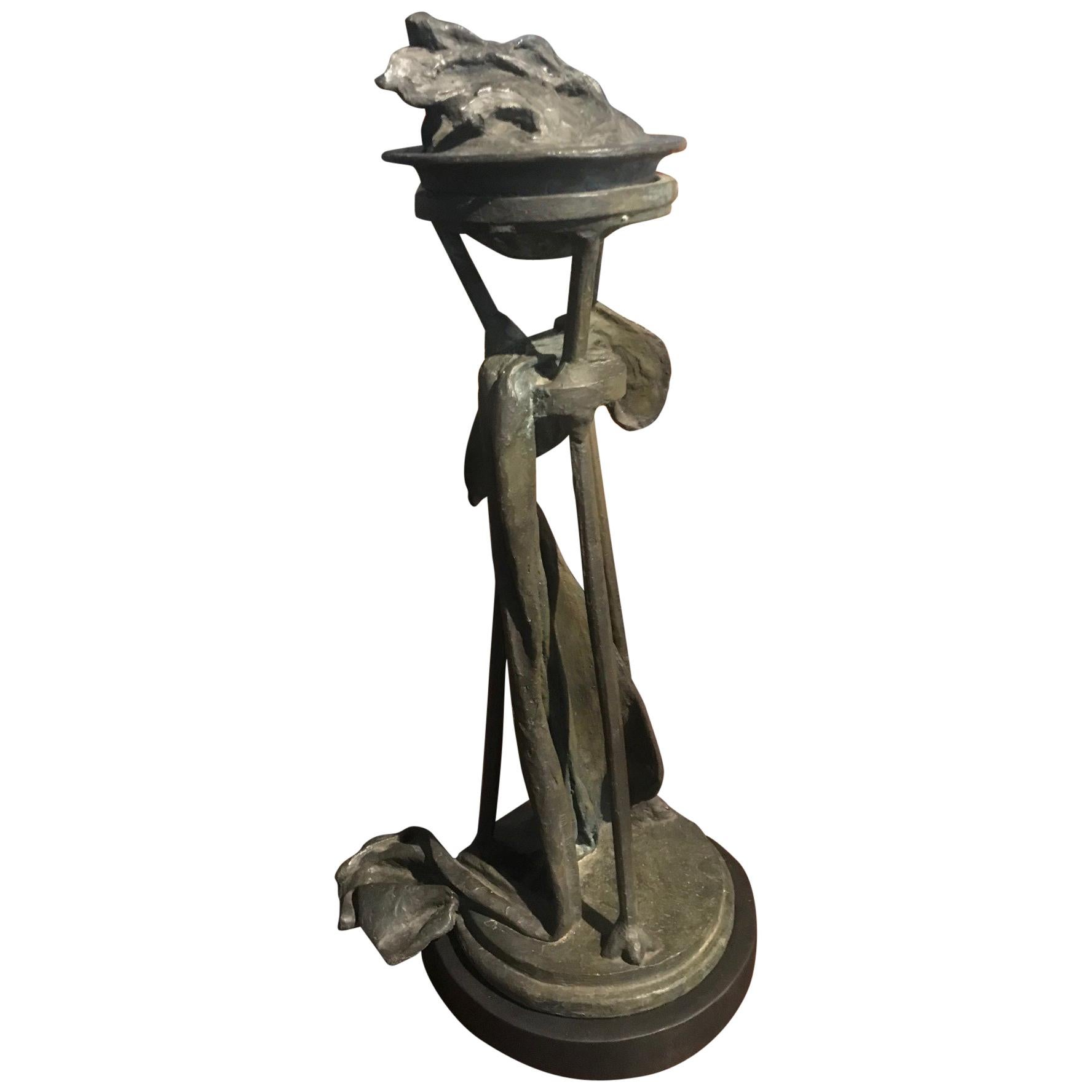 Spanish Later 19th Century Flame Finial