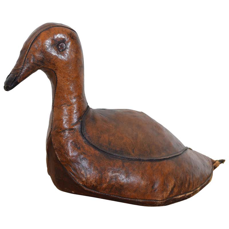Leather Duck Pattern Spanish Leather Duck, 20th Century at 1stDibs