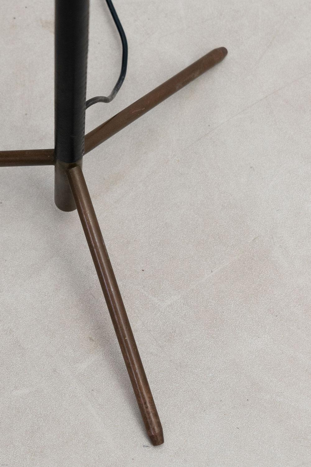 Spanish leather floor lamp  2