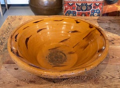 Spanish Lebrillo Small Wash-Basin of Ceramic in Brown Tones