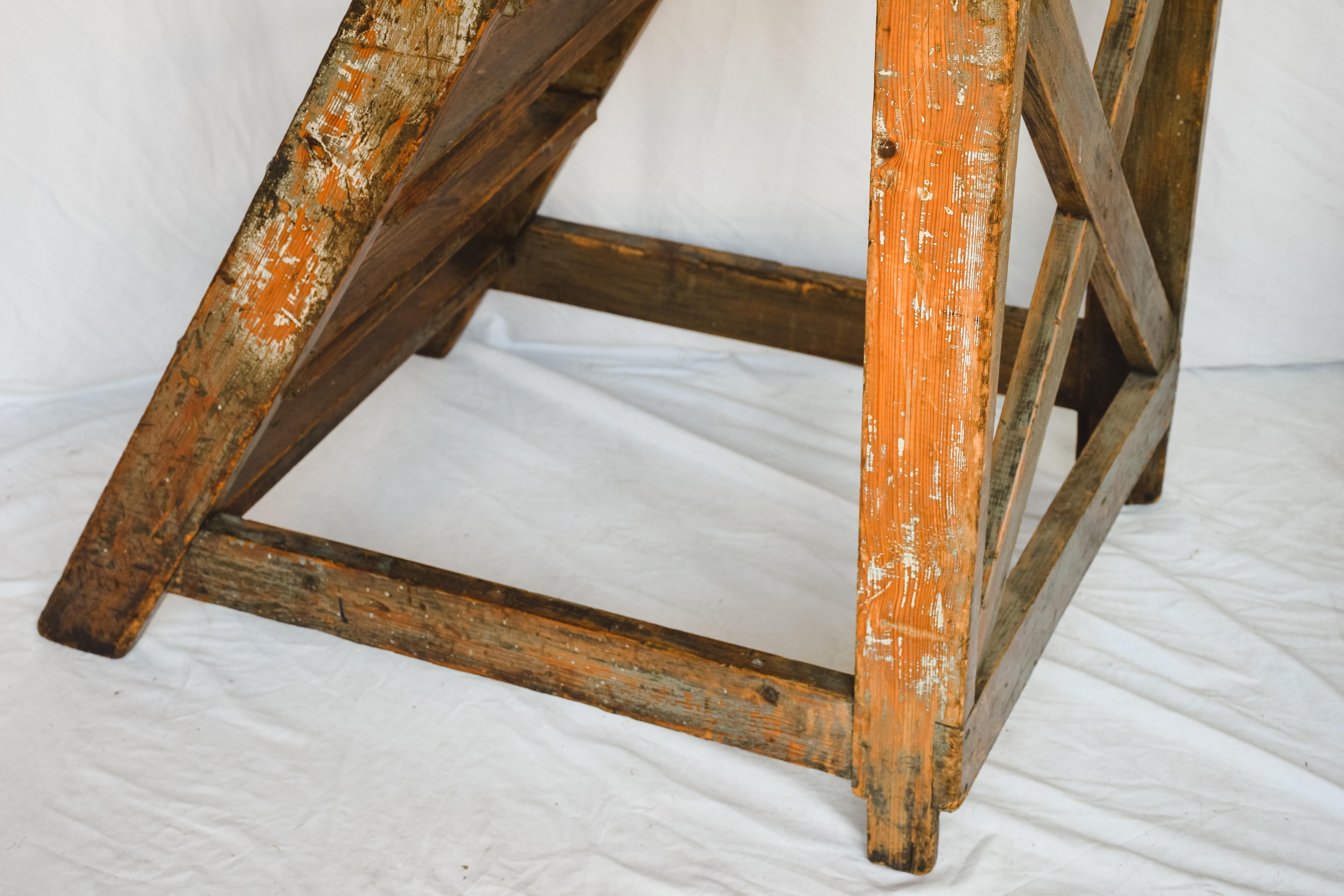 Wood Spanish Library Ladder For Sale