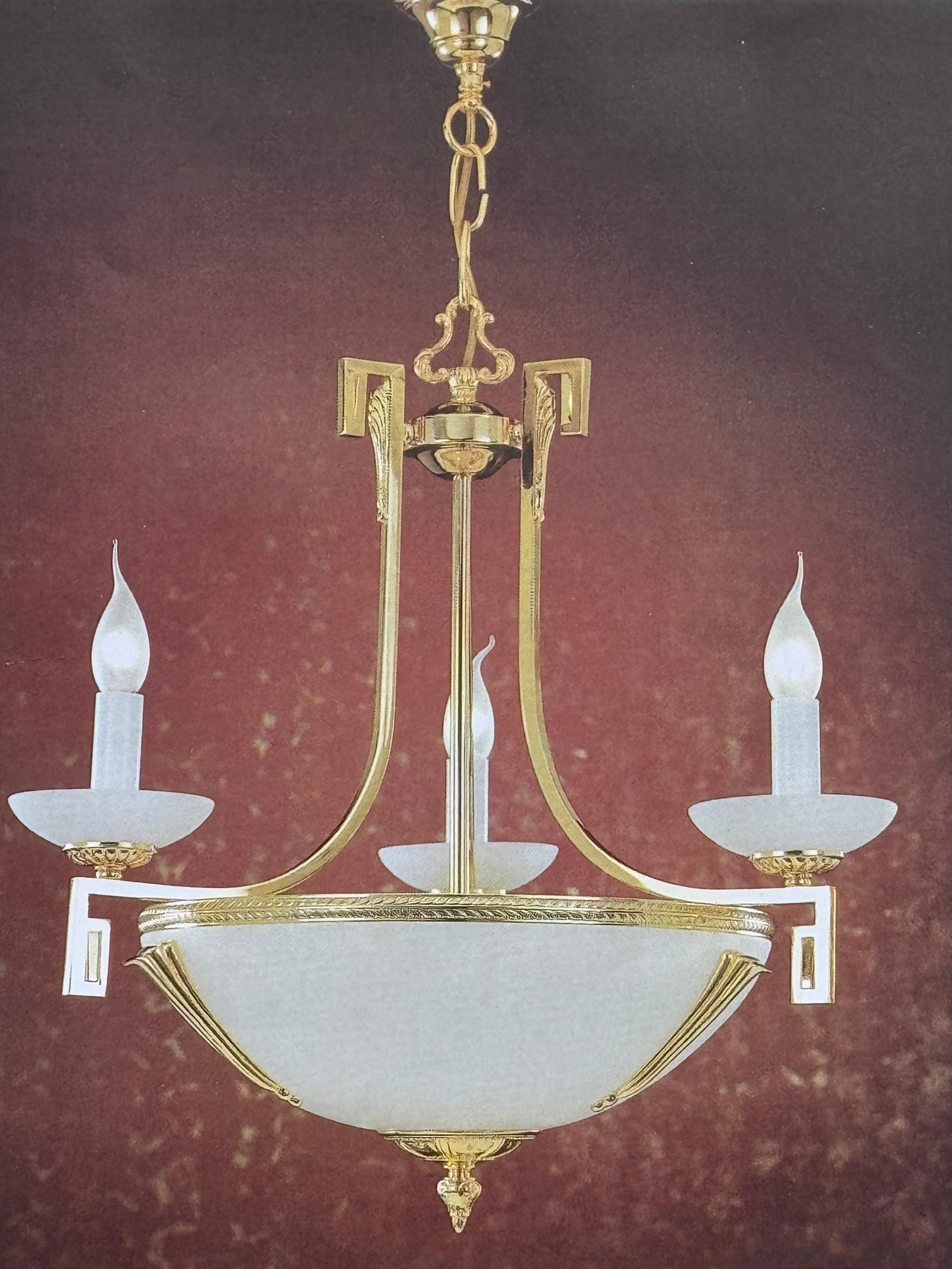 Art Déco Lampadario 