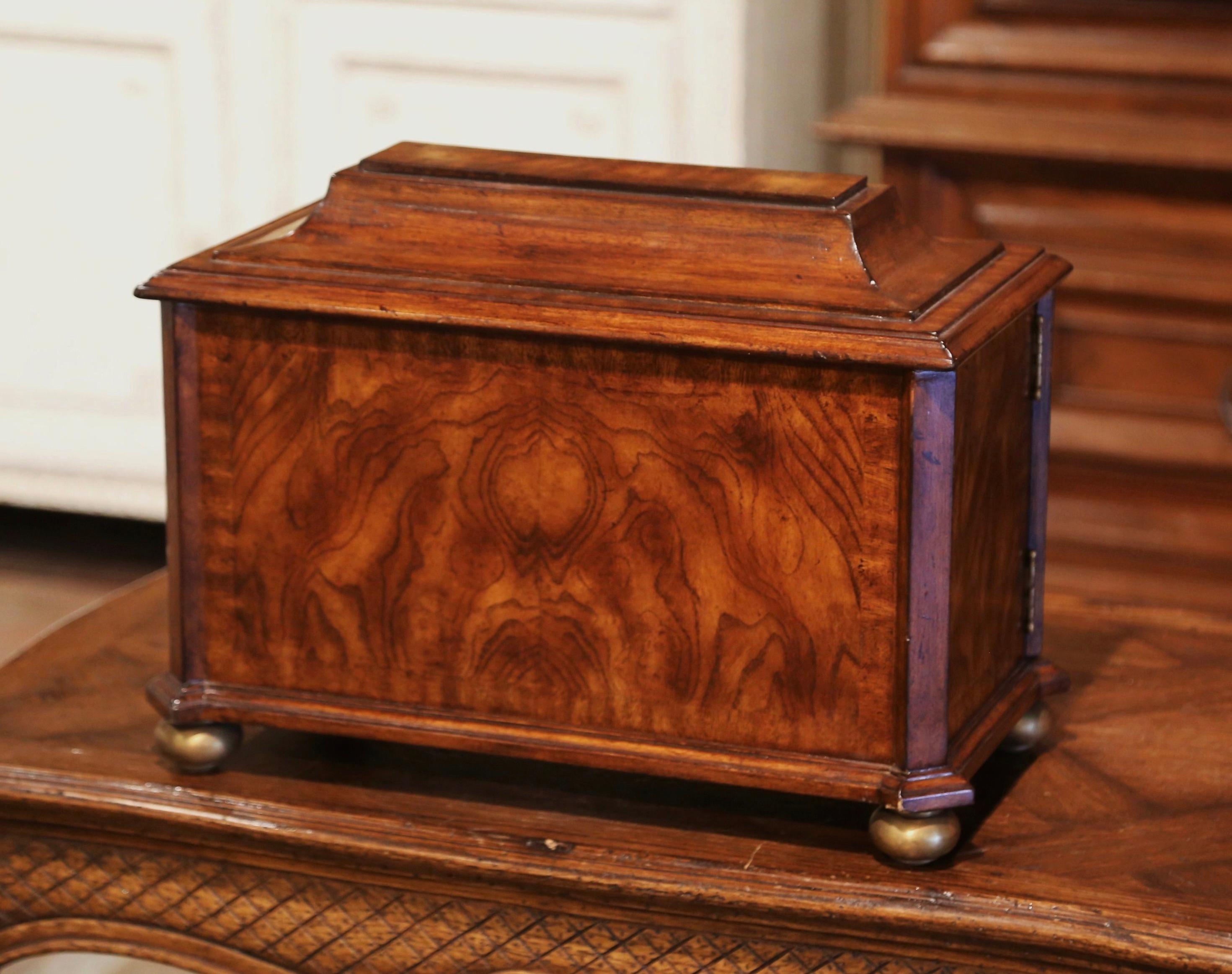 Spanish Louis XIII Carved Mahogany Bargueno Cabinet Jewelry Box 6