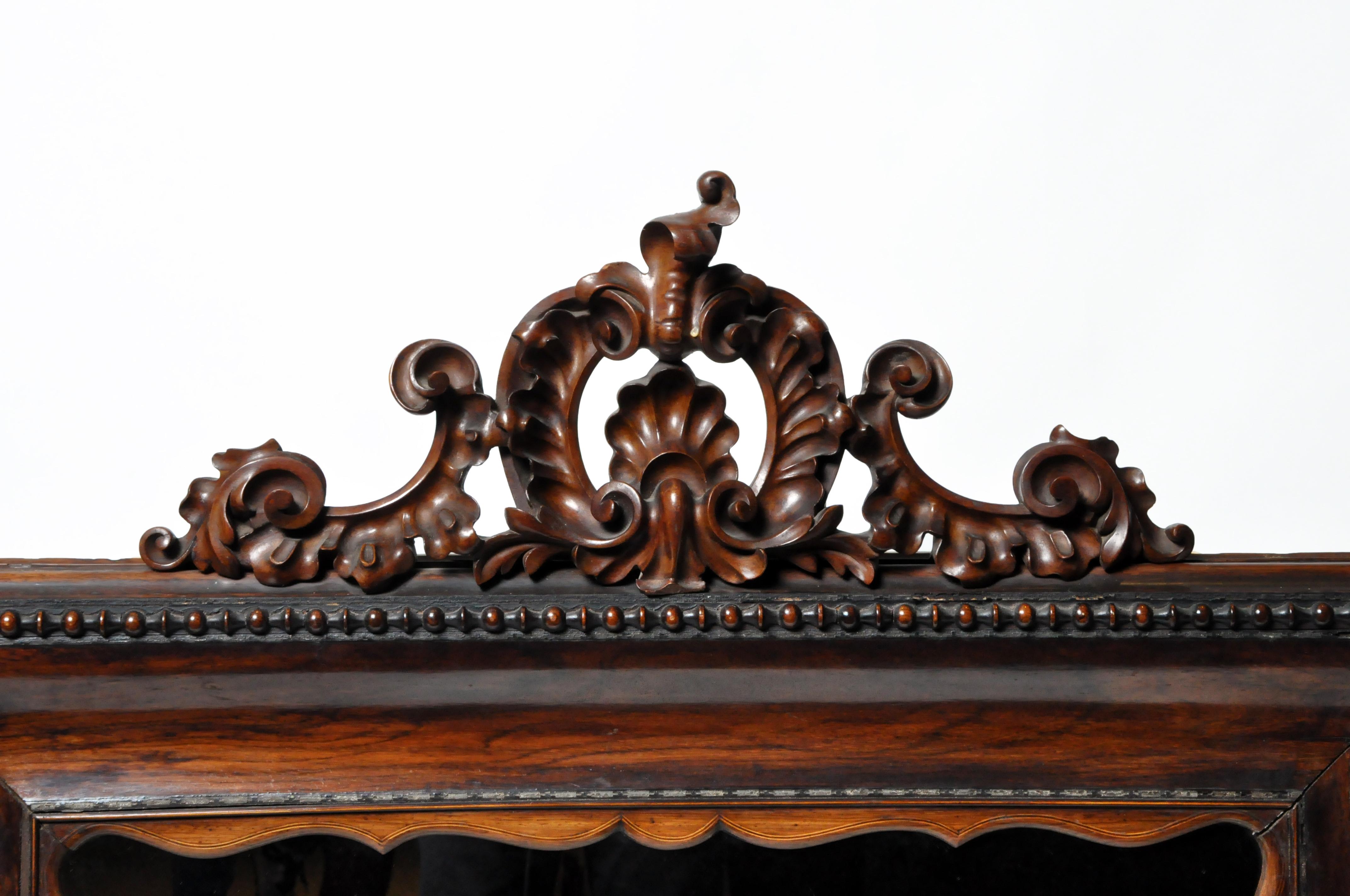 Hand-Carved Spanish Louis XIV Style Mirror For Sale