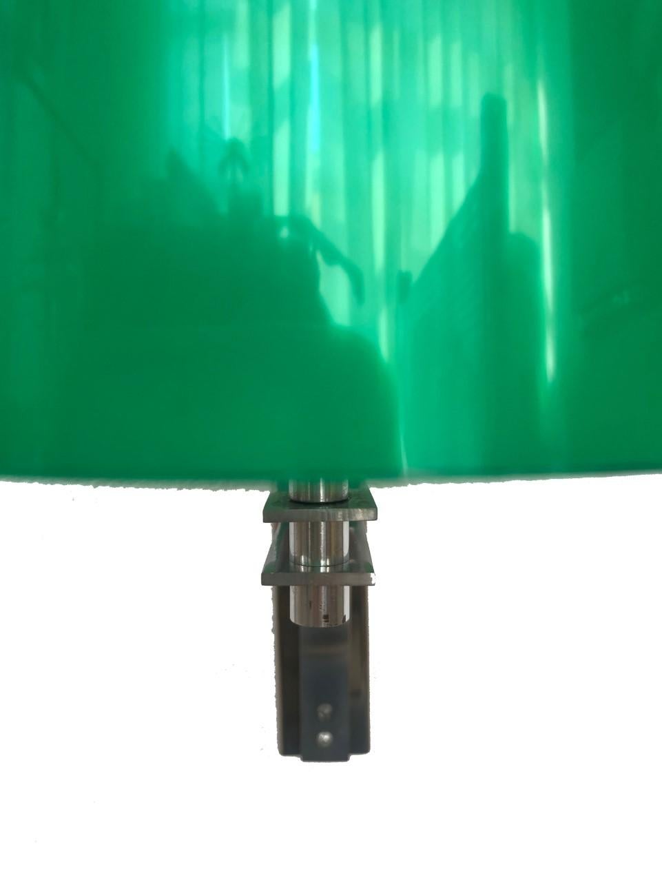 Mid-Century Modern Spanish Midcentury Green Lucite Individual Wall Sconce by Milá for Tramo, 1970s