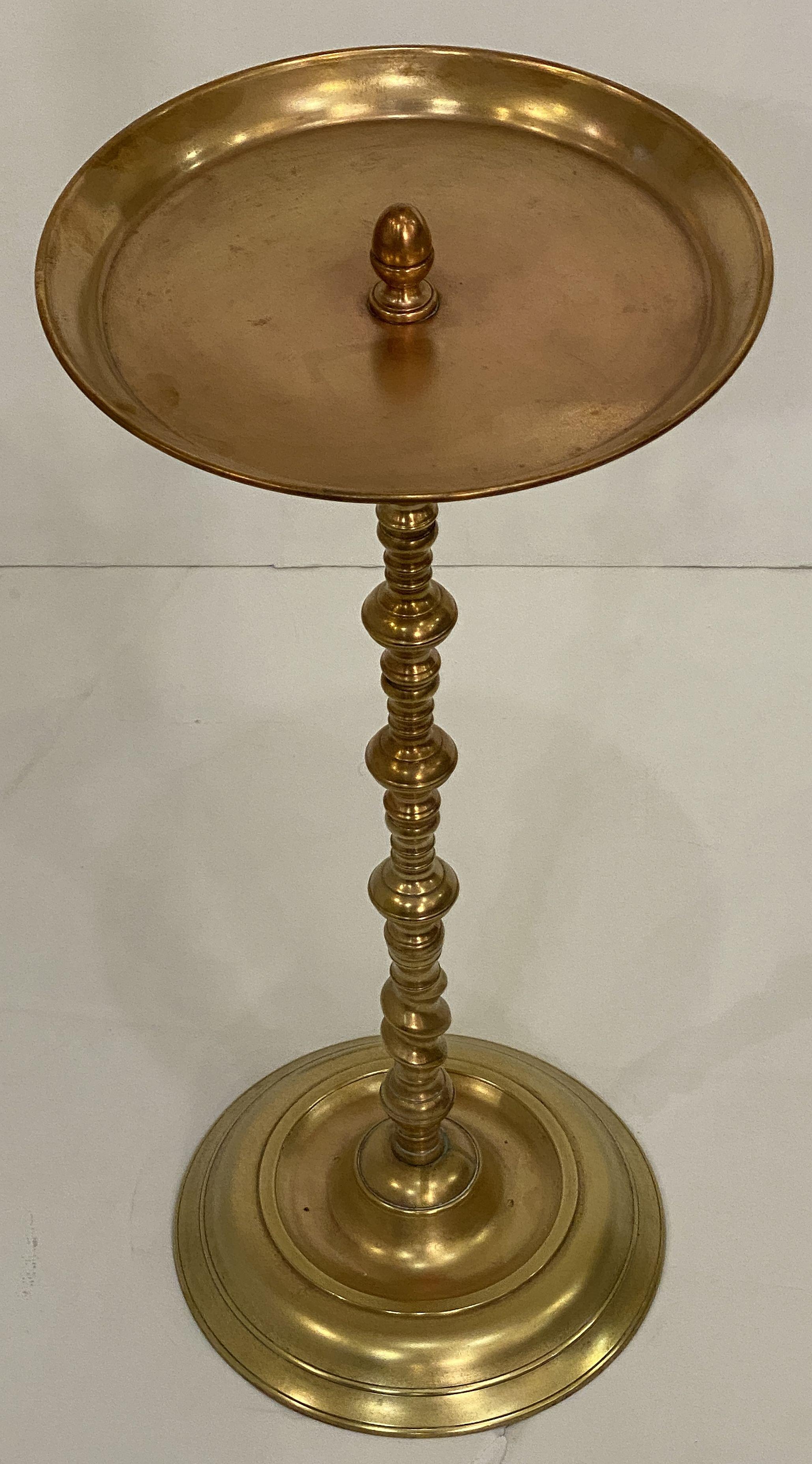 20th Century Spanish Martini or Drinks Table of Heavy Brass