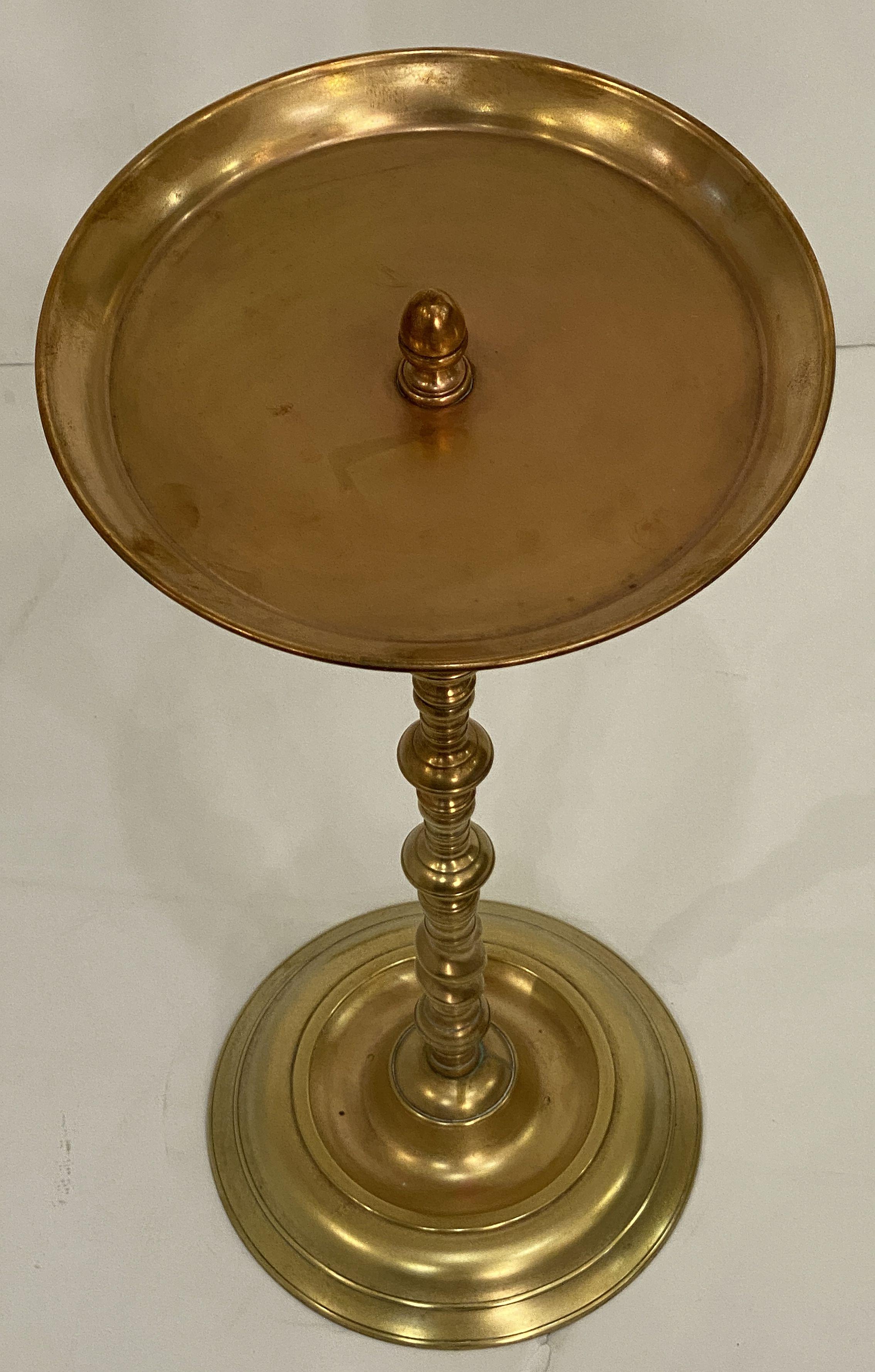 Metal Spanish Martini or Drinks Table of Heavy Brass