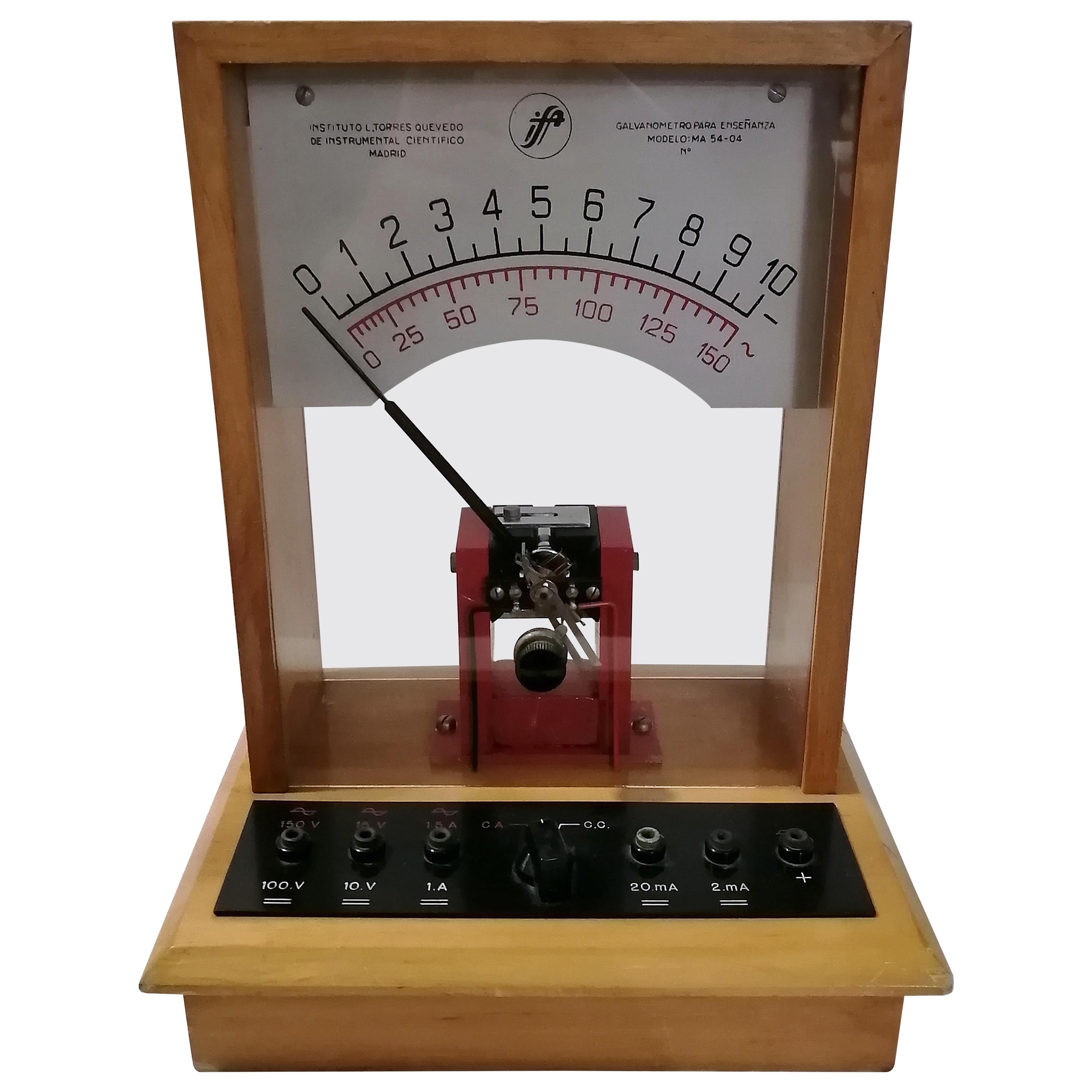 Spanish MCM Instituto L. Torres Quevedo Educational Galvanometer