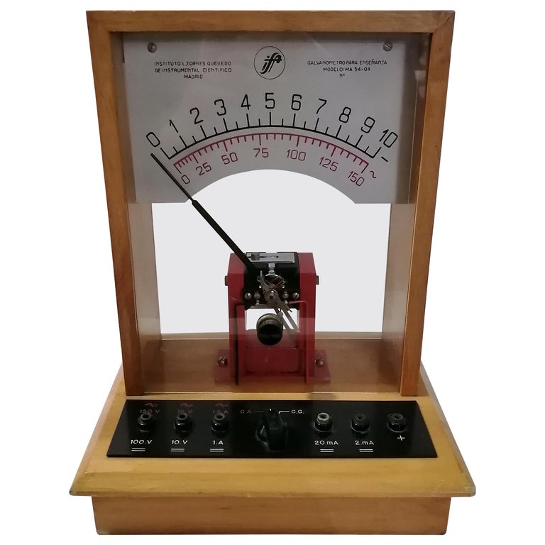 Spanish MCM Instituto L. Torres Quevedo Educational Galvanometer For Sale