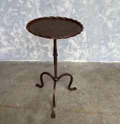 Spanish Metal Drinks Table on a Tripod Base