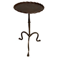Spanish Metal Drinks Table on a Tripod Base