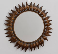 Spanish Metal Sunburst Mirror, 'circa 1960s'