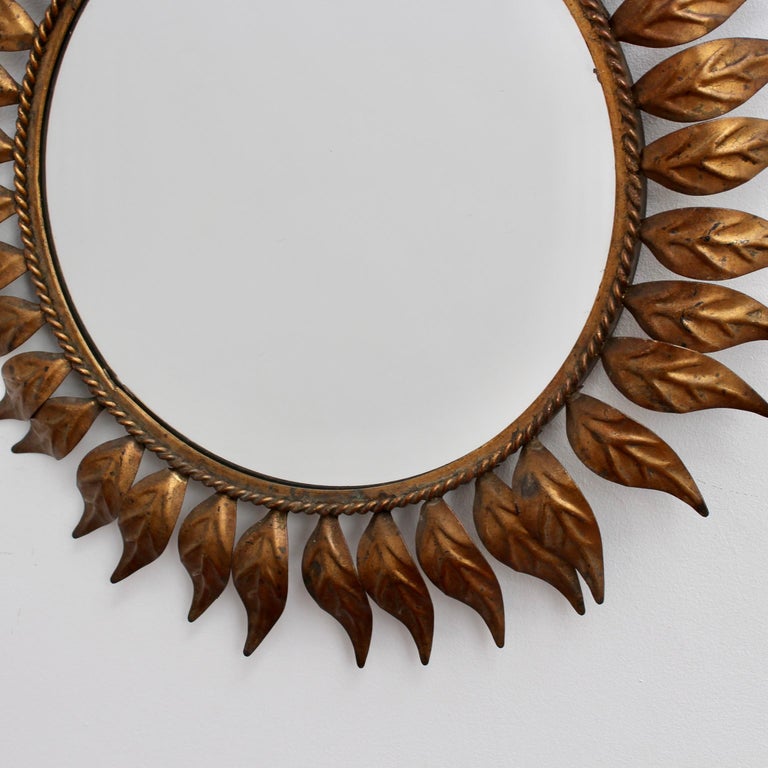 Spanish Metal Sunburst Mirror, 'circa 1960s' For Sale 3