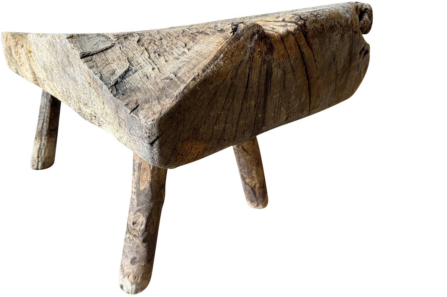 Spanish Mid-18th Century Primitive Bench 1