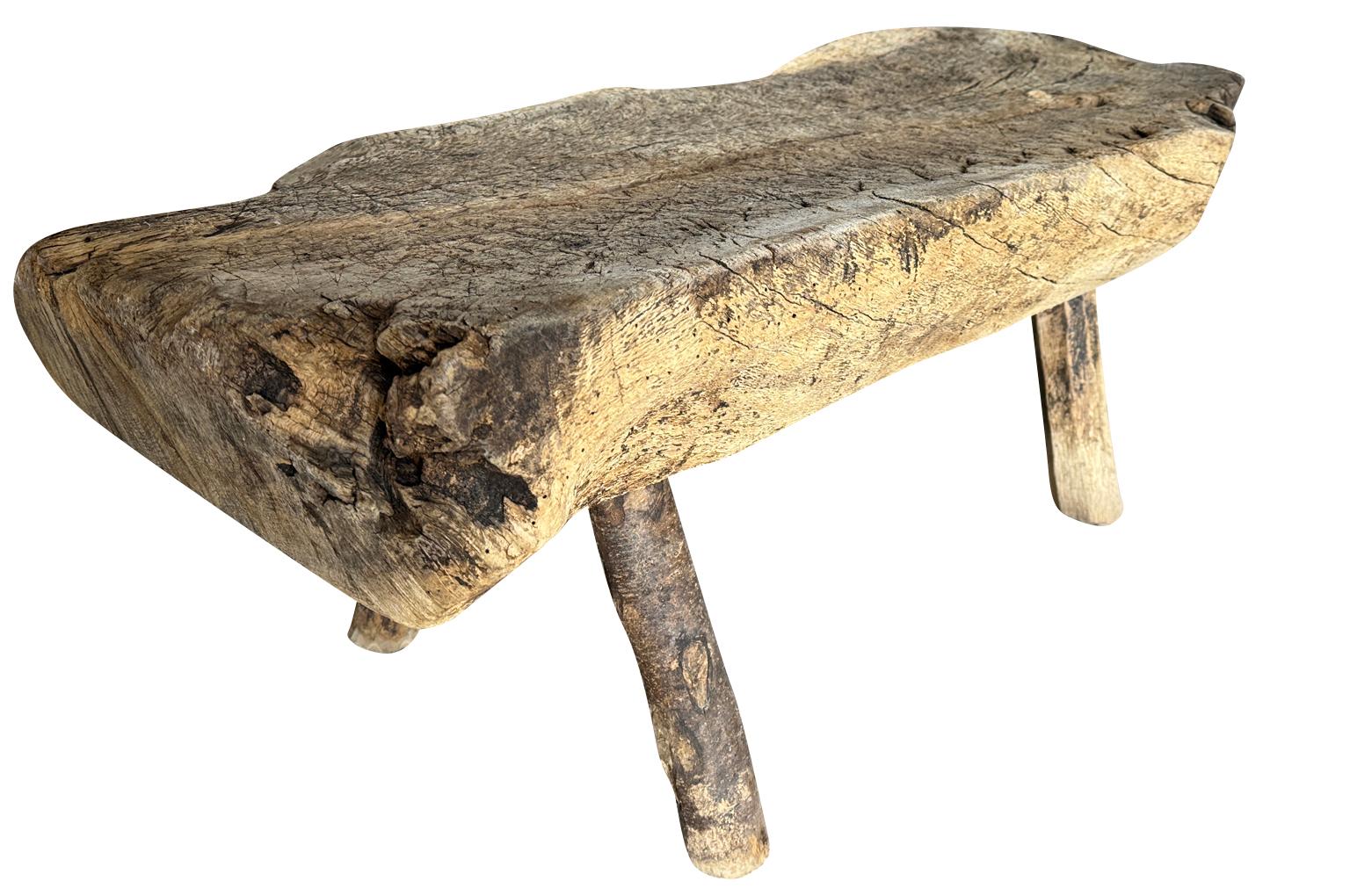 Spanish Mid-18th Century Primitive Bench 2