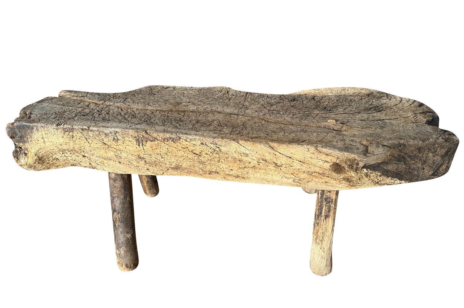 Spanish Mid-18th Century Primitive Bench 3