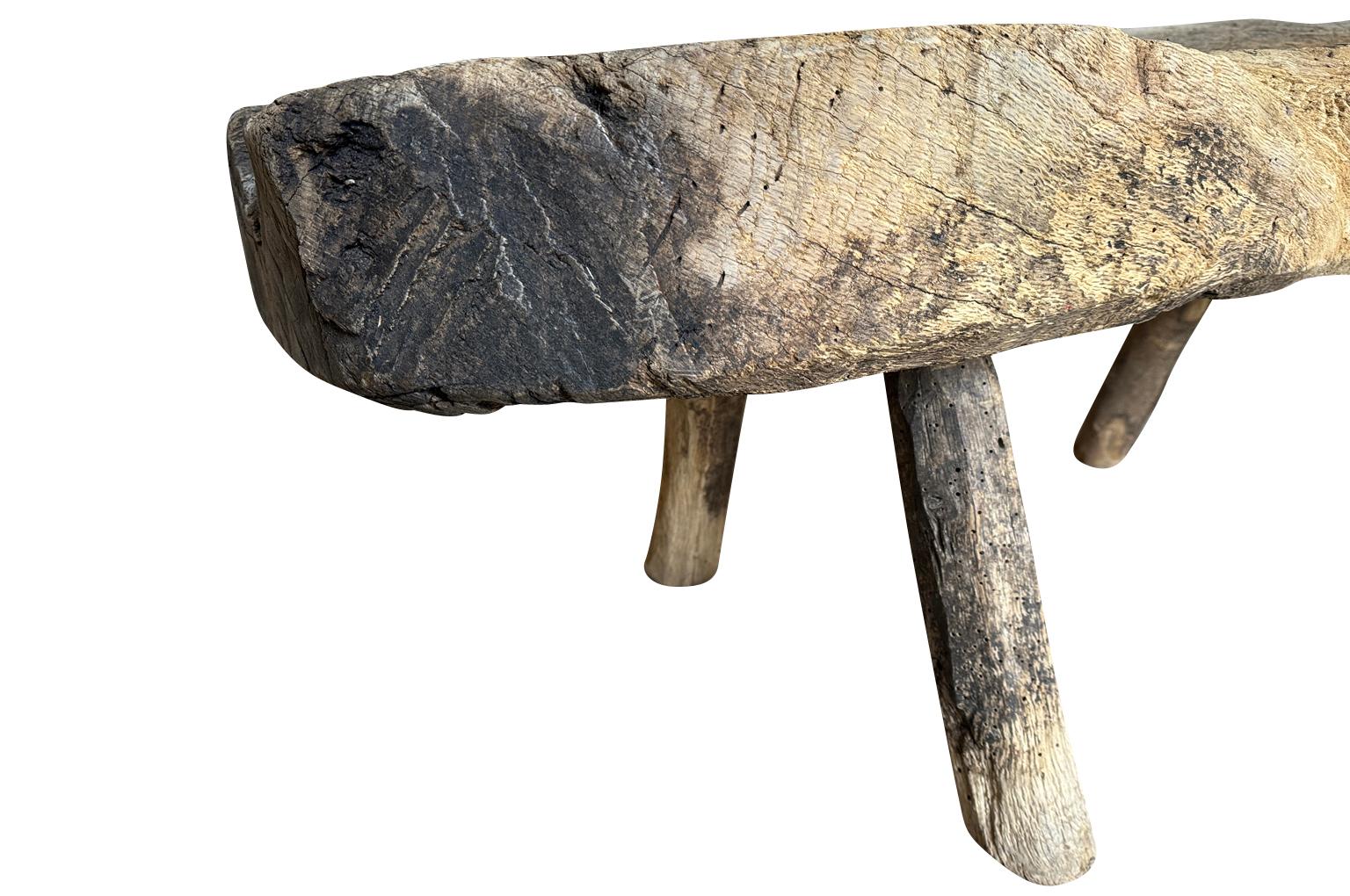 Spanish Mid-18th Century Primitive Bench 5