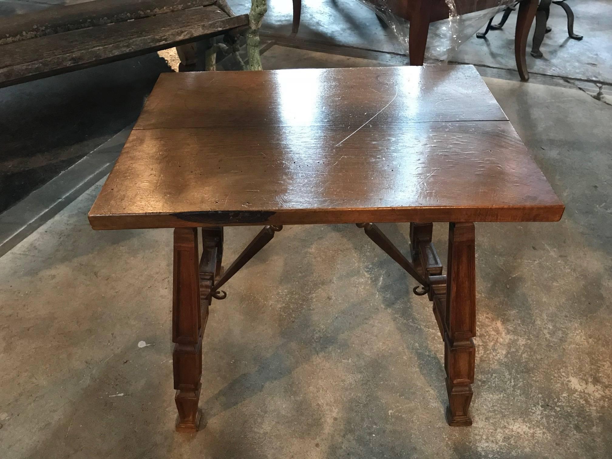 Walnut Spanish Mid-19th Century Side Table