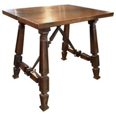 Antique Spanish Mid-19th Century Side Table