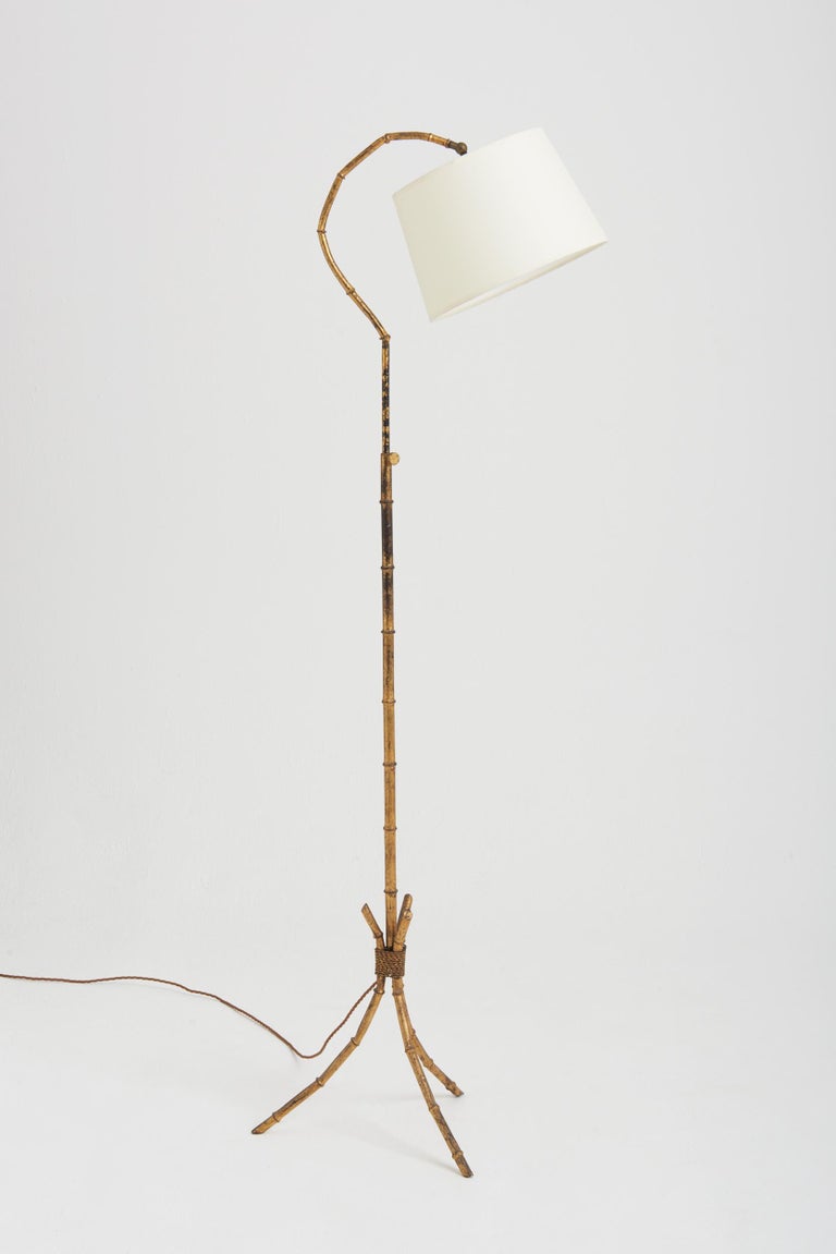 Spanish MidCentury Bamboo Floor Lamp at 1stDibs