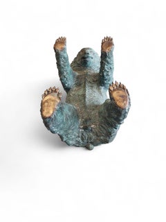 Spanish Mid-Century Bronze Bear Sculpture, 1950s