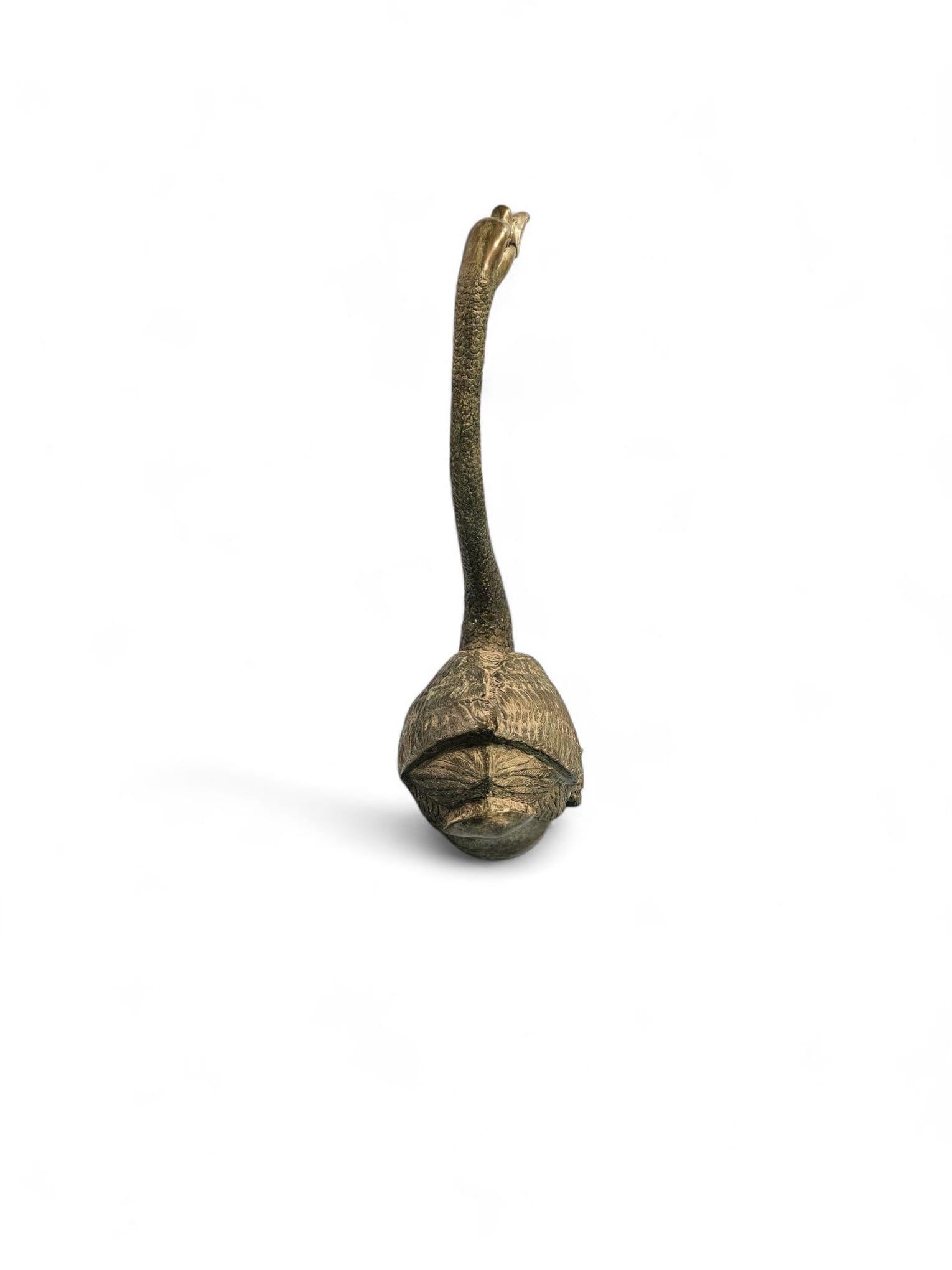 Spanish Mid-Century Bronze Swan Sculpture, 1950s For Sale 1