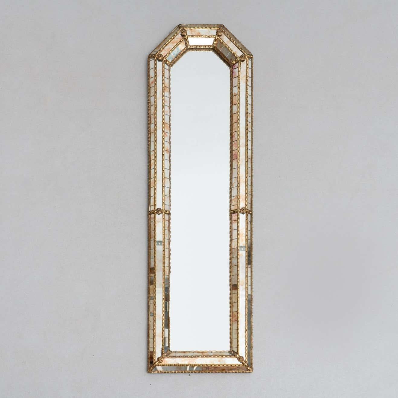 Spanish Mid-Century Modern Handcrafted Mirror, circa 1980 For Sale 4