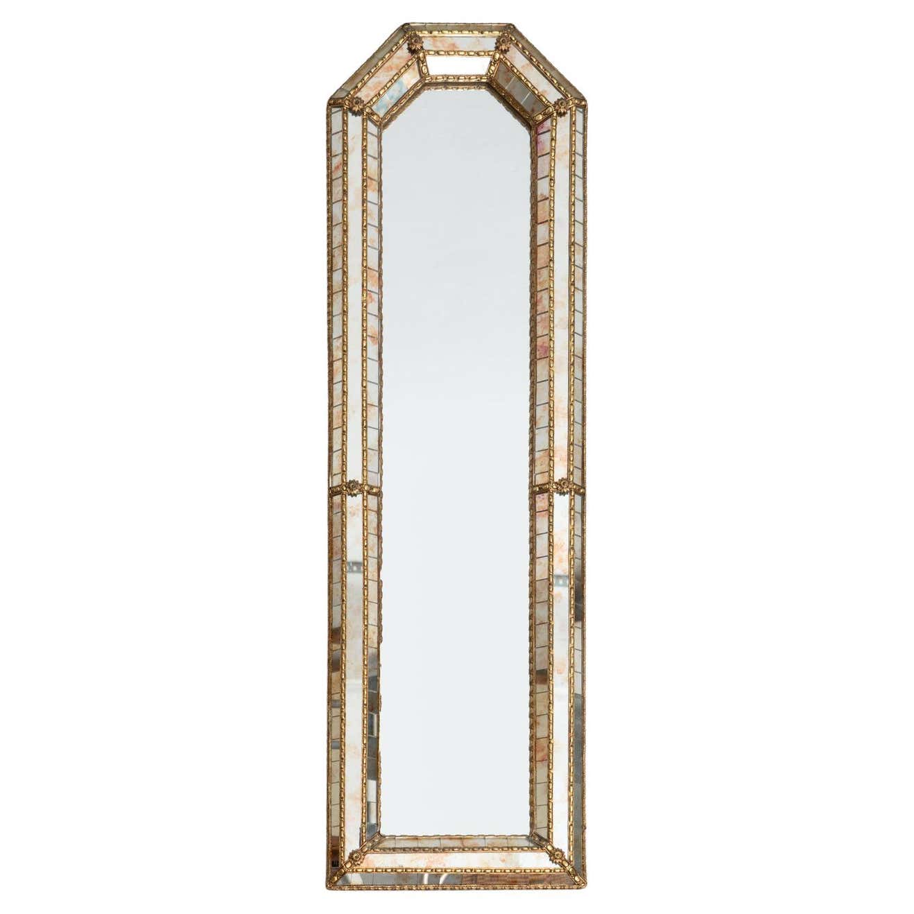 Spanish Mid-Century Modern Handcrafted Mirror, circa 1980