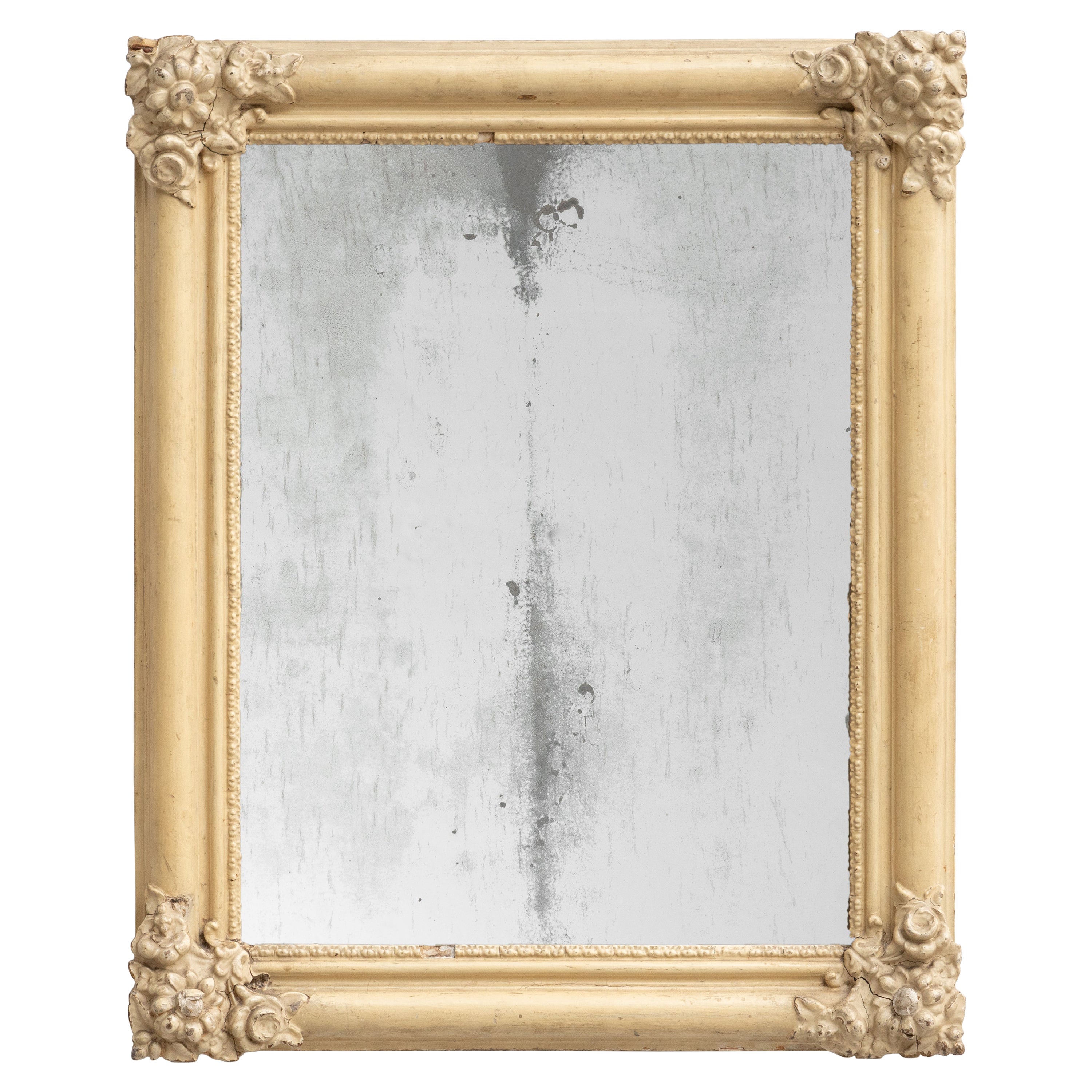 Spanish Mid-Century Modern Handcrafted Wood Mirror, circa 1950