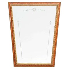 Spanish Mid-Century Modern Handcrafted Wood Mirror, circa 1950