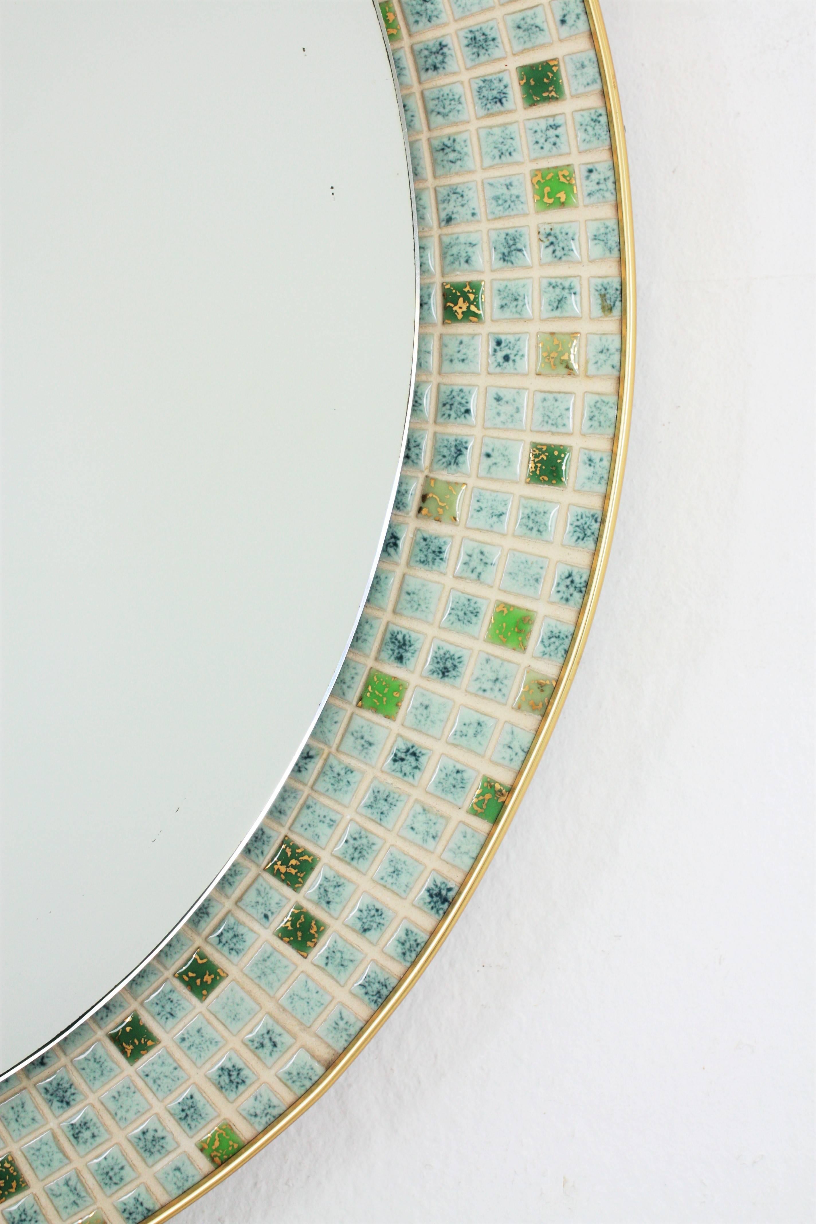 pastel color mosaic mirror