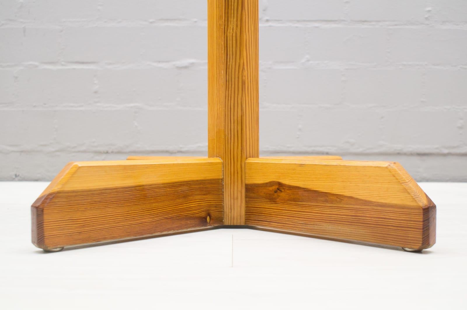French Spanish Midcentury Pine Coat Stand, 1970s For Sale