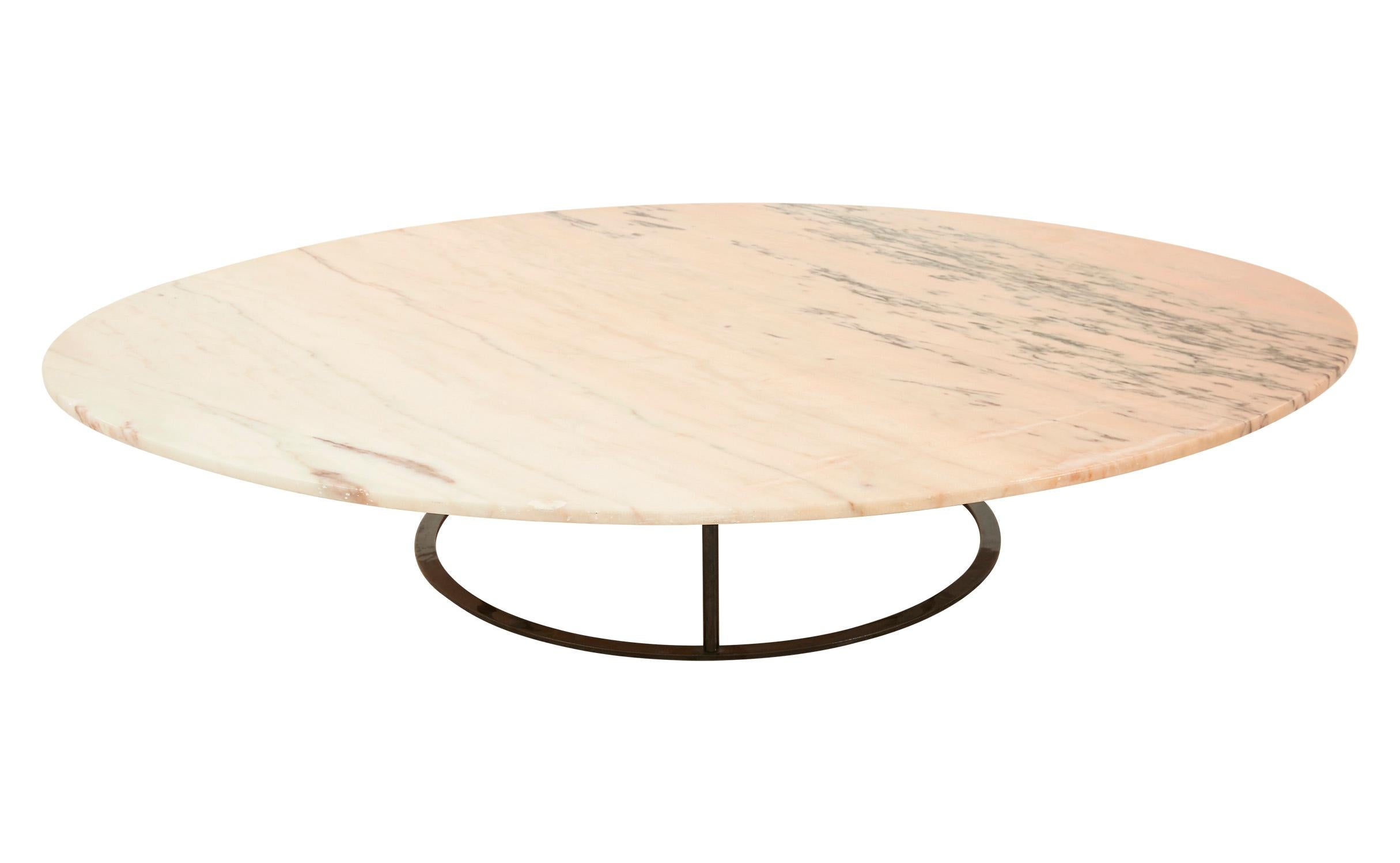 pink marble side table