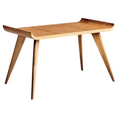 Spanish Modernist Pagoda Coffee or Side Table in Oak by Manuel Barbero 1953