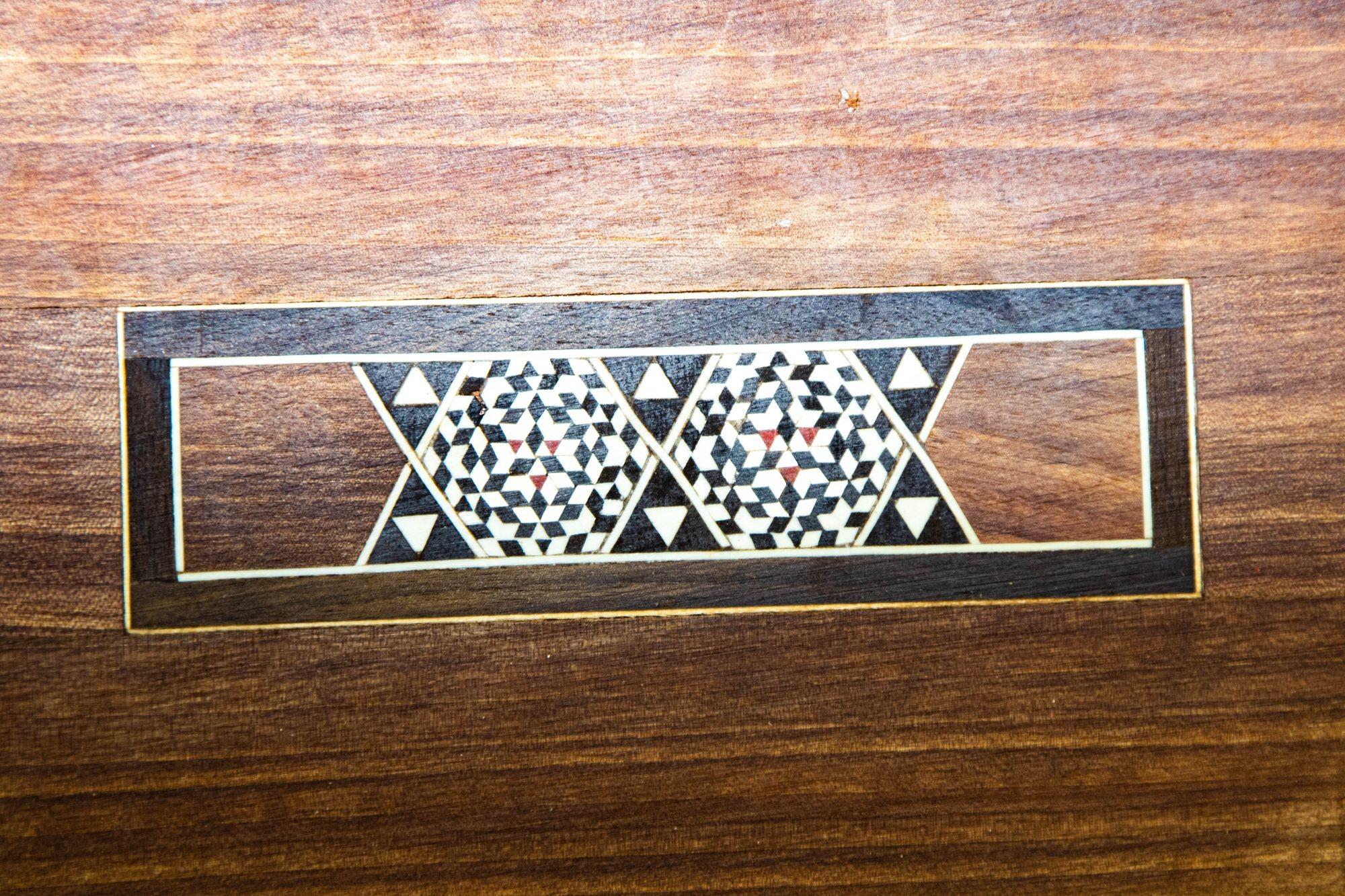 Spanish Moorish Inlaid Marquetry Jewelry Music Box 4