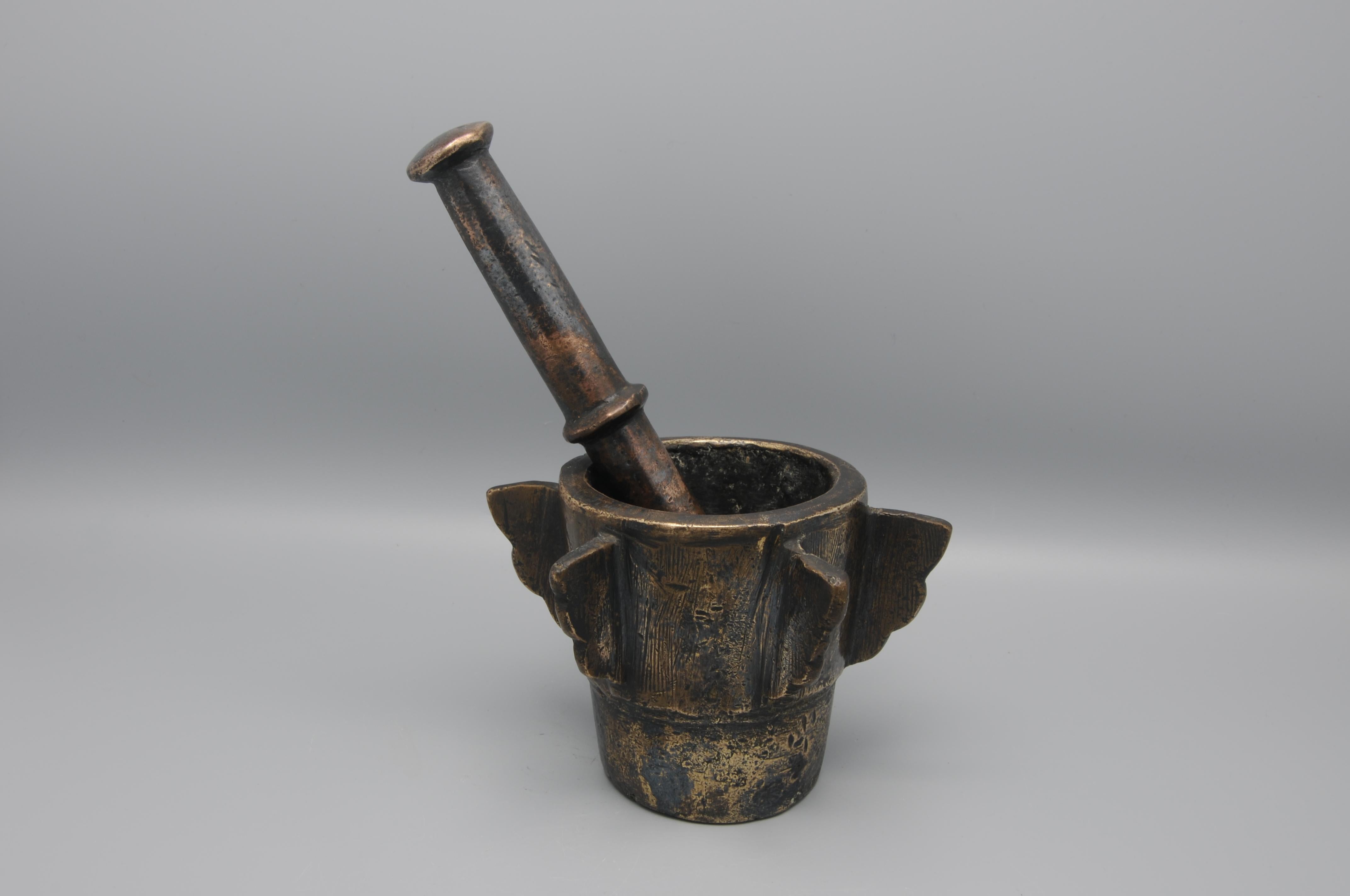 ancient mortar and pestle