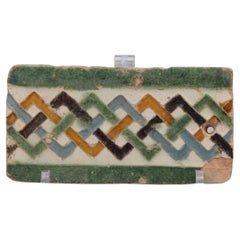 Spanische maurische Mudejar-Kachel, Arista y Cuenca, Sevilla, 16. Jahrhundert