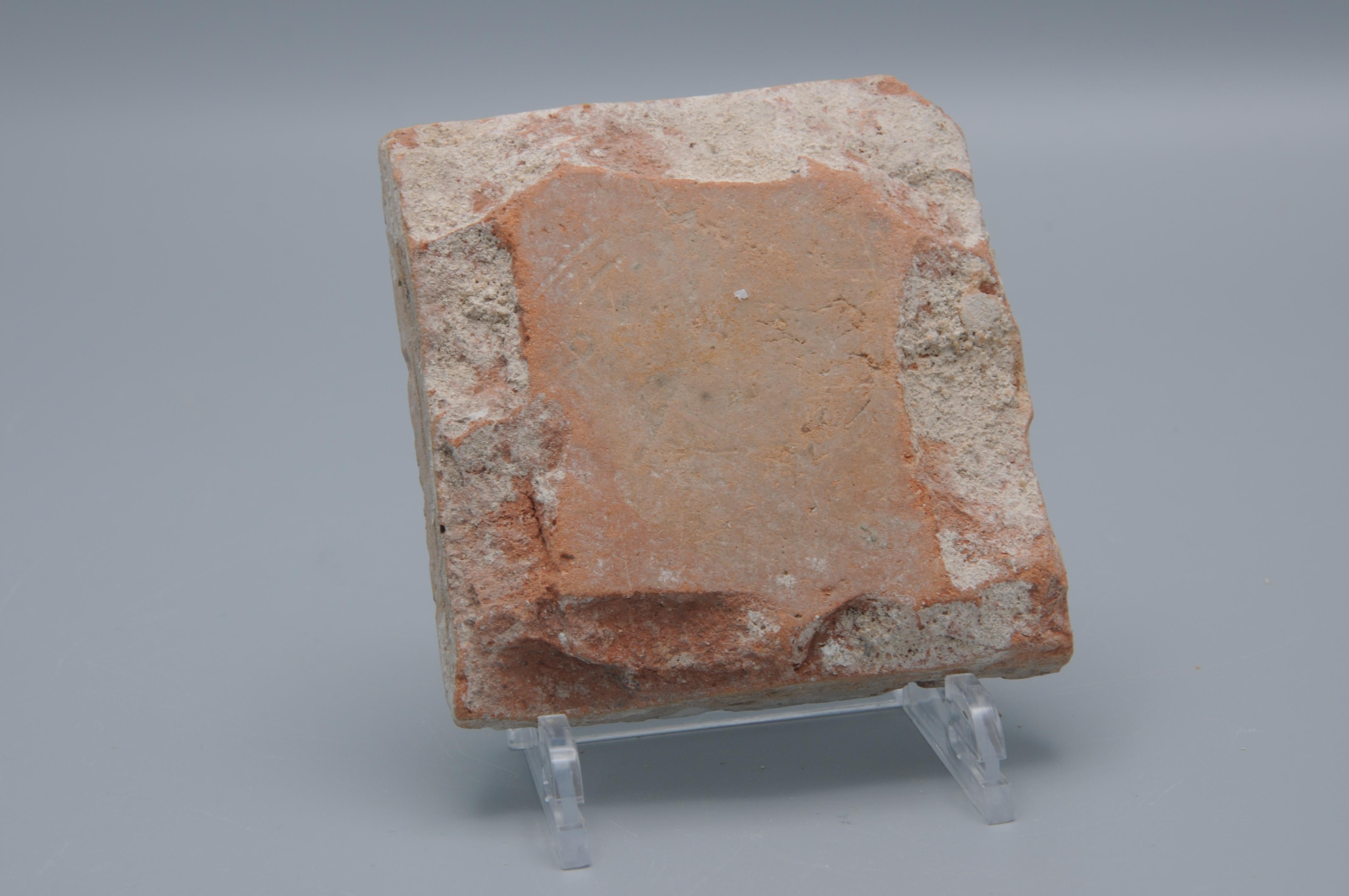 Spanish Moorish Tile, Arista- Toledo 16th century In Good Condition For Sale In DELFT, NL