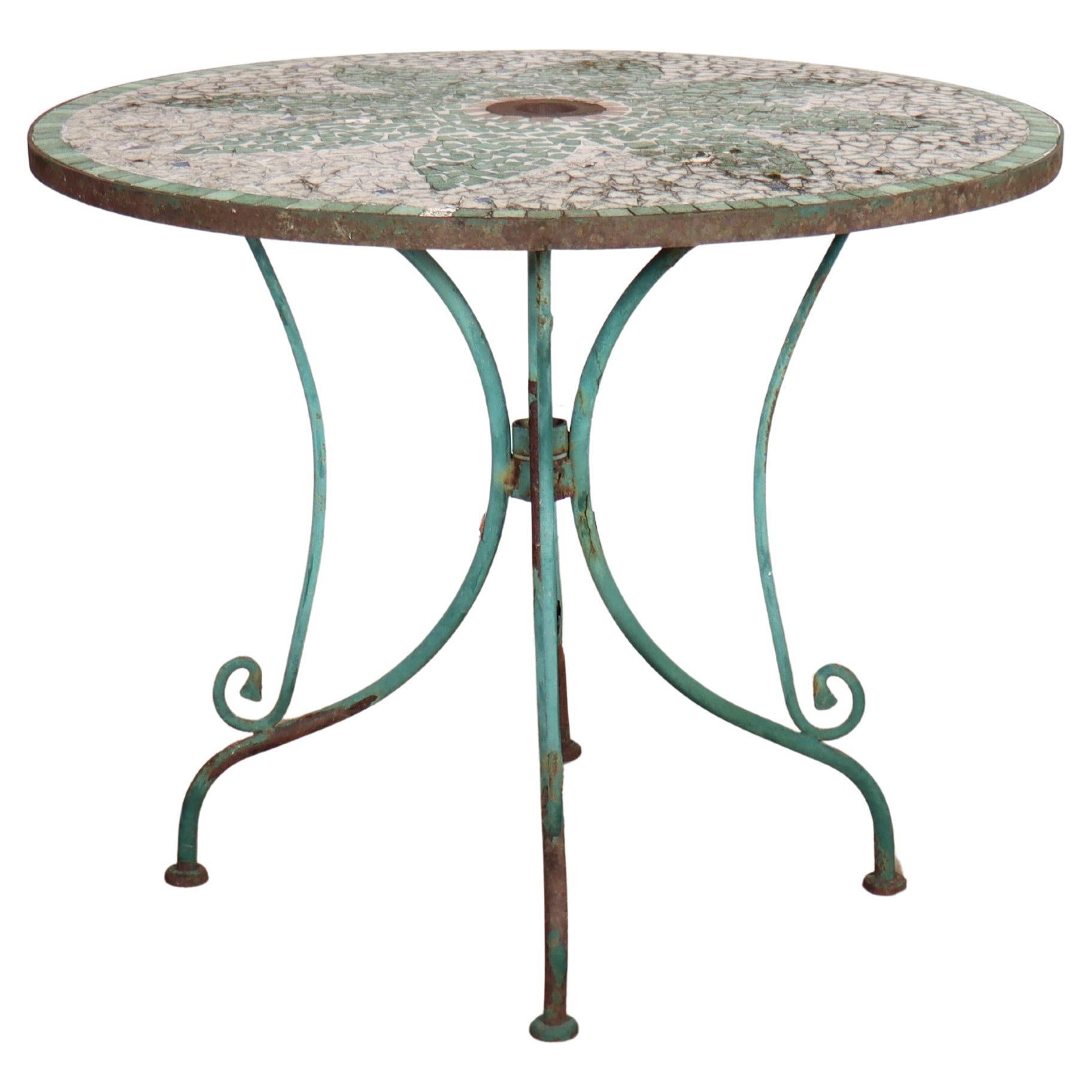 Table de café en mosaïque espagnole en vente