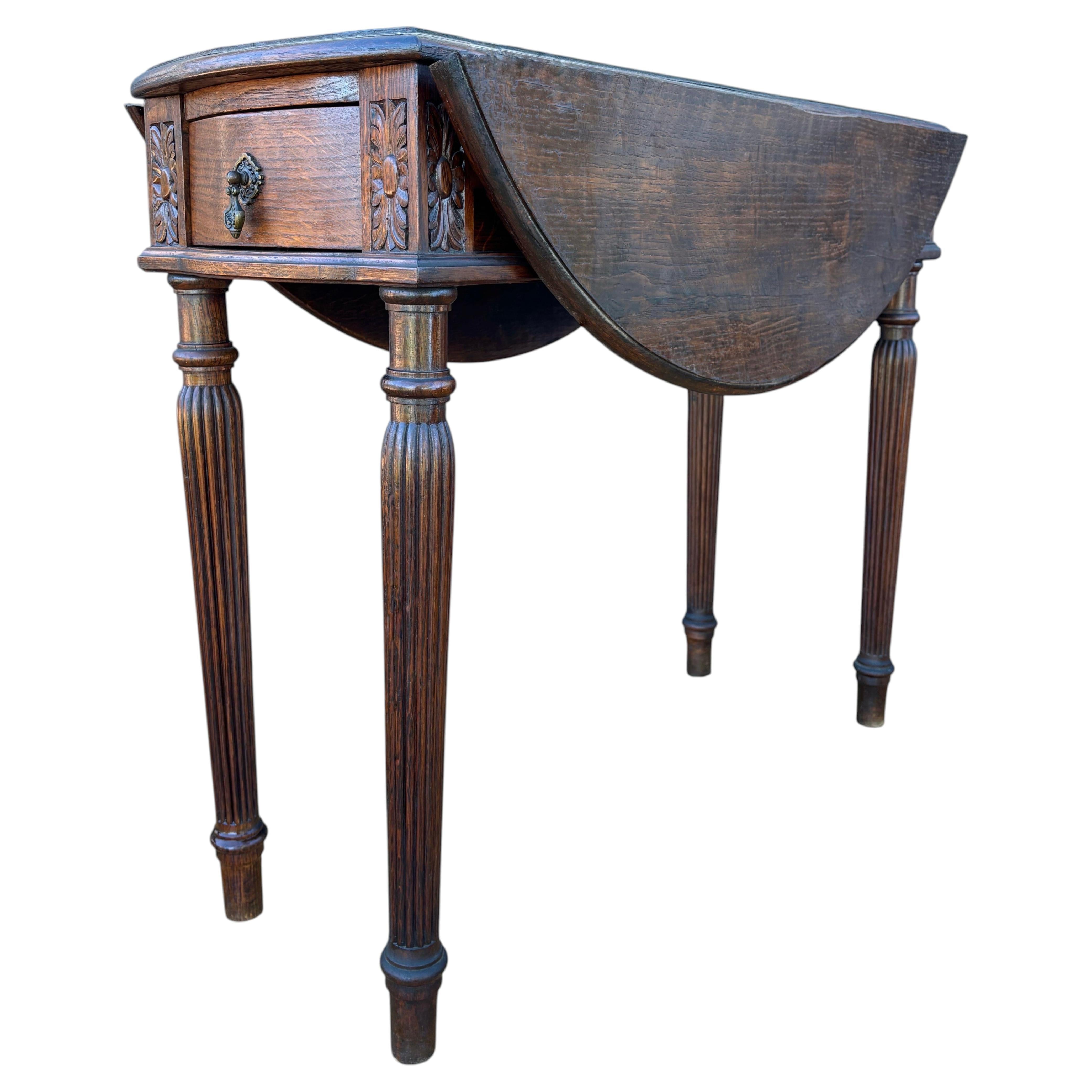 How do I date a drop-leaf table?