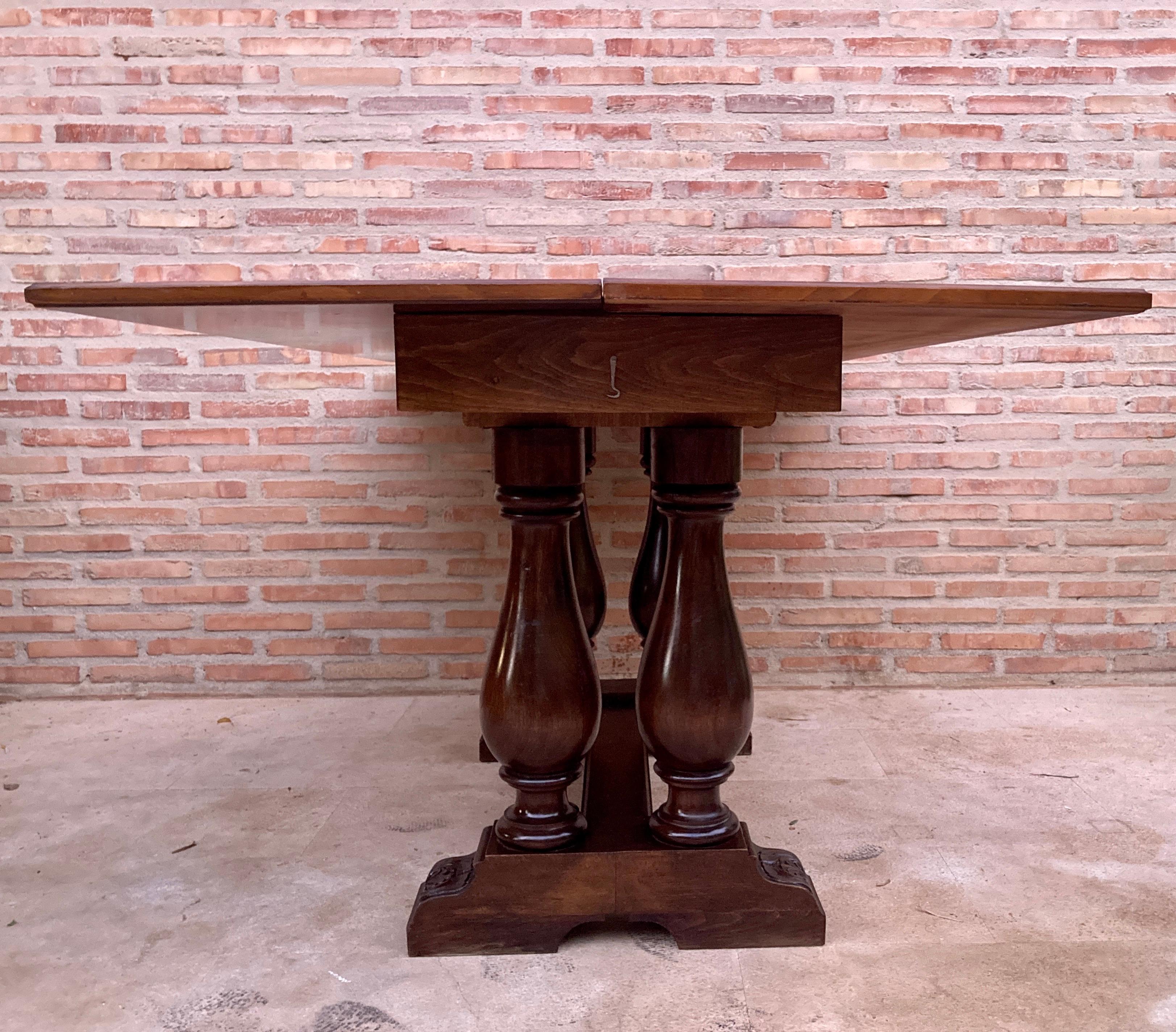 Spanish Oak Dining or Console Table, 1960 4