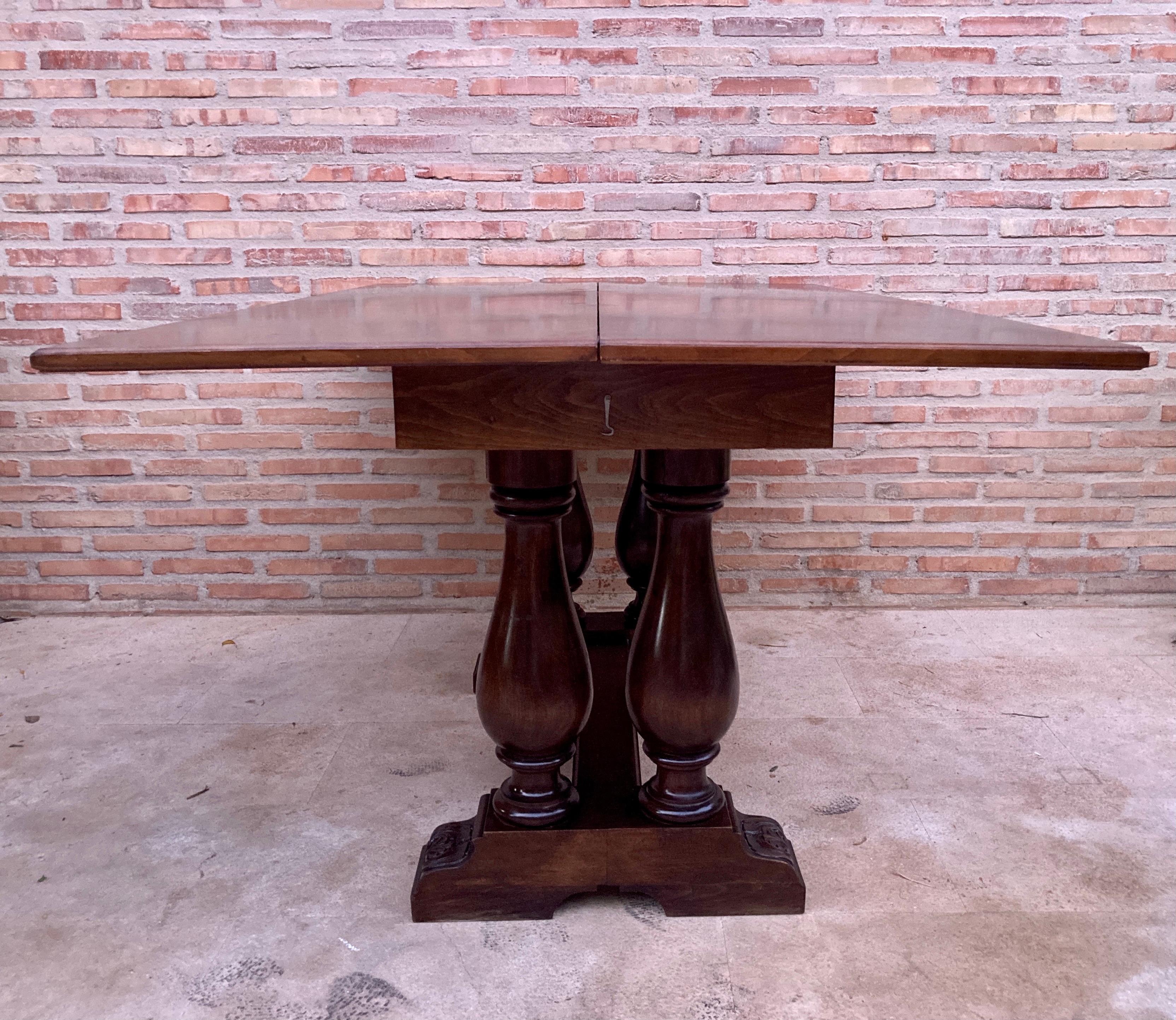 Spanish Oak Dining or Console Table, 1960 6